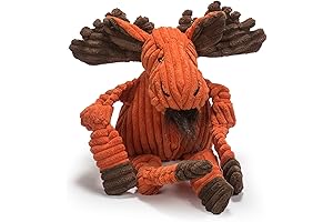Fab Dog, For Real Dogs - Knotties Moose Plush Dog Toy