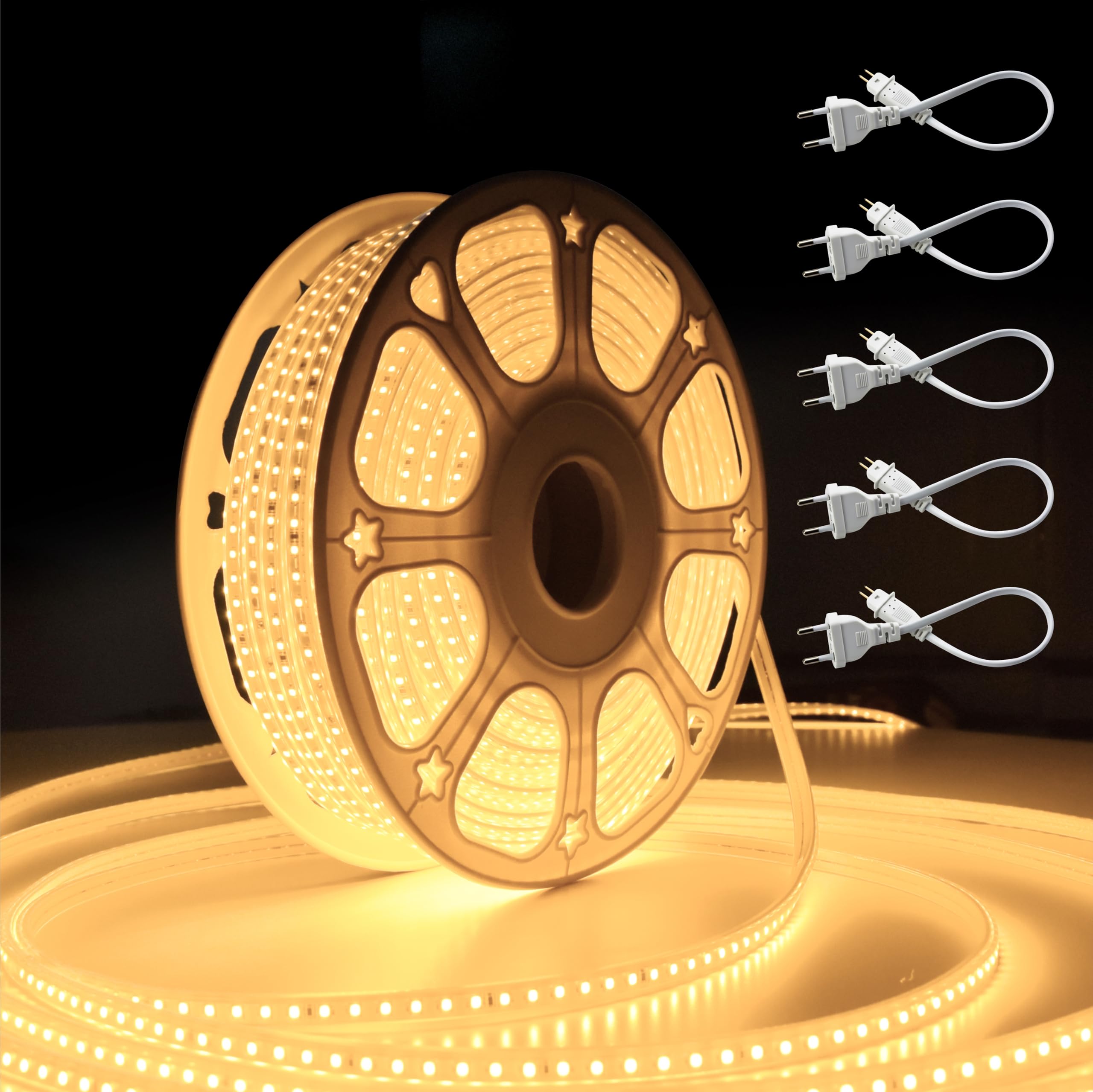 Forus LED Rope Light - Warm White, Waterproof Decor -12