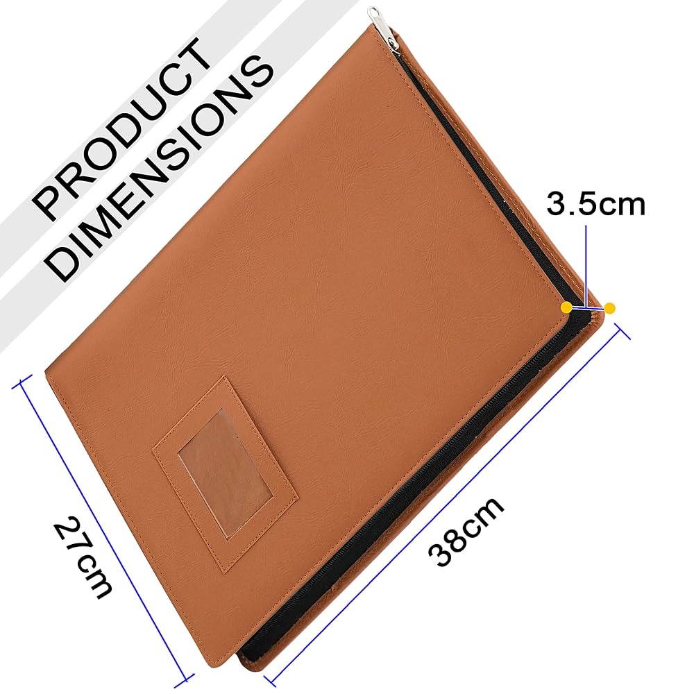 ファイルホルダー　A4サイズ　PUレザー Amazon | バインダー PUレザー A4 2つ折り 可愛い ビジネス