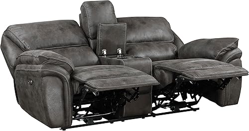 Miniatura 15 de Lexicon Dorritt Silla reclinable manual de microfibra, color marrón Marrón,Arena (manual),Arena (potencia),Gris