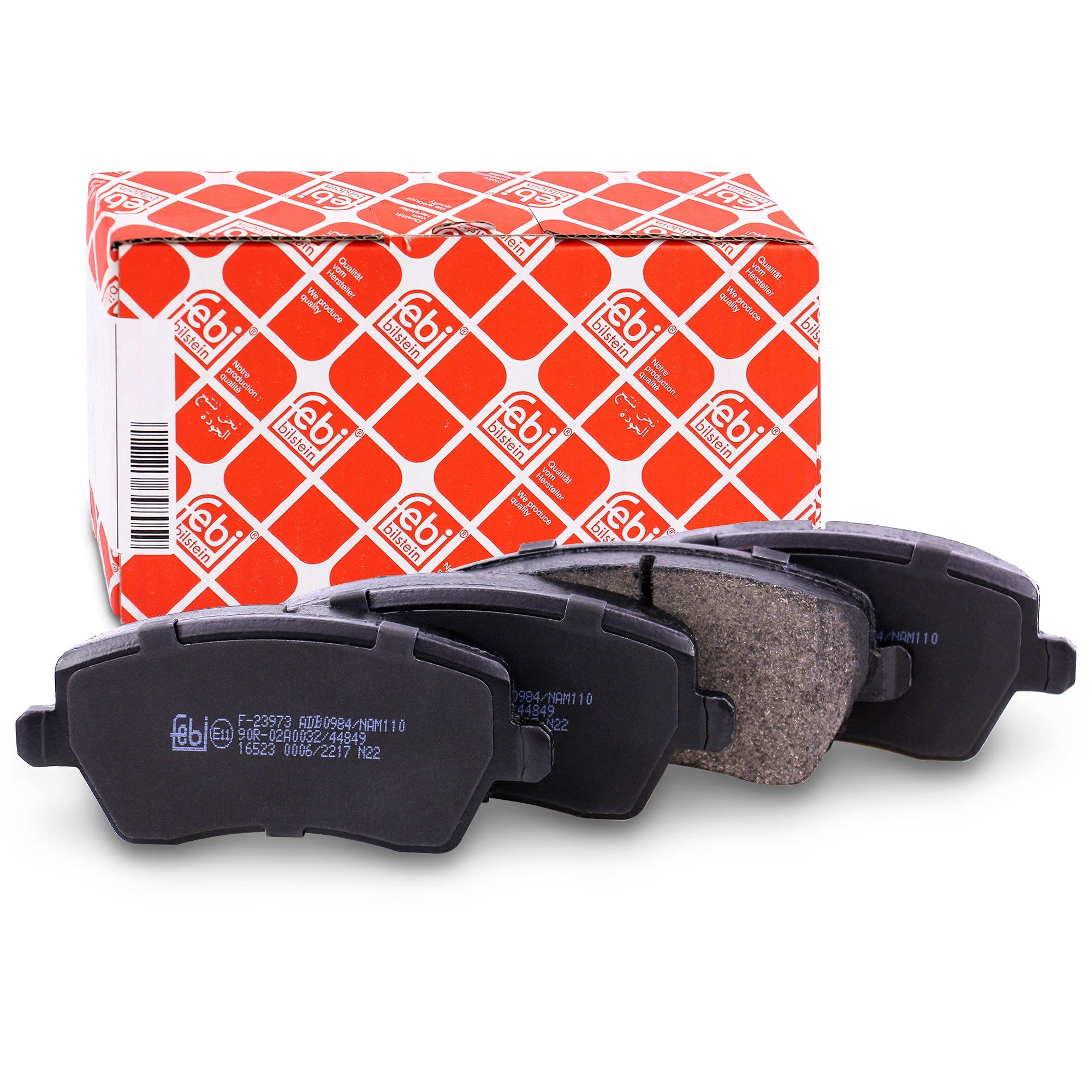 BRAKE PAD SET DISC BRAKE 16523 FOR RENAULT CLIO/III/EURO/CAMPUS/Sportour/Van