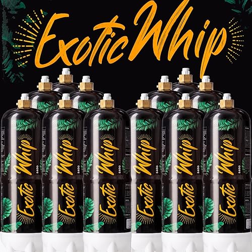 Miniatura 2 de Cargadores de crema batida exóticos - Tanque de óxido nitroso desechable de 22.58 oz para dispensador de crema batida - Bote de crema batida de