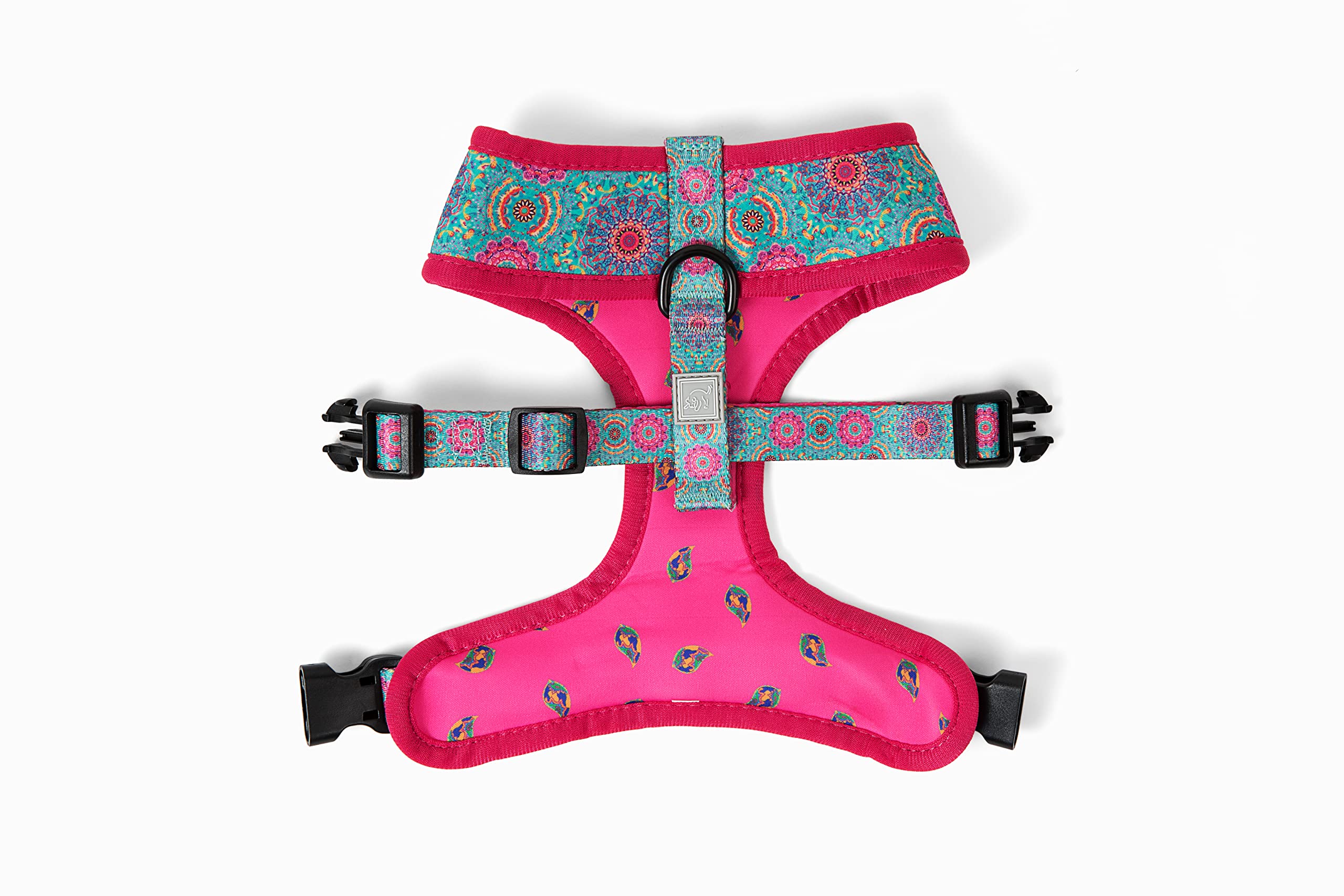 Lucky Love Dog Reversible Harness Vest – Vivid Patterned Vest for Medium Dogs, Stylish Accessory for Female and Male Dogs – Clara, Medium