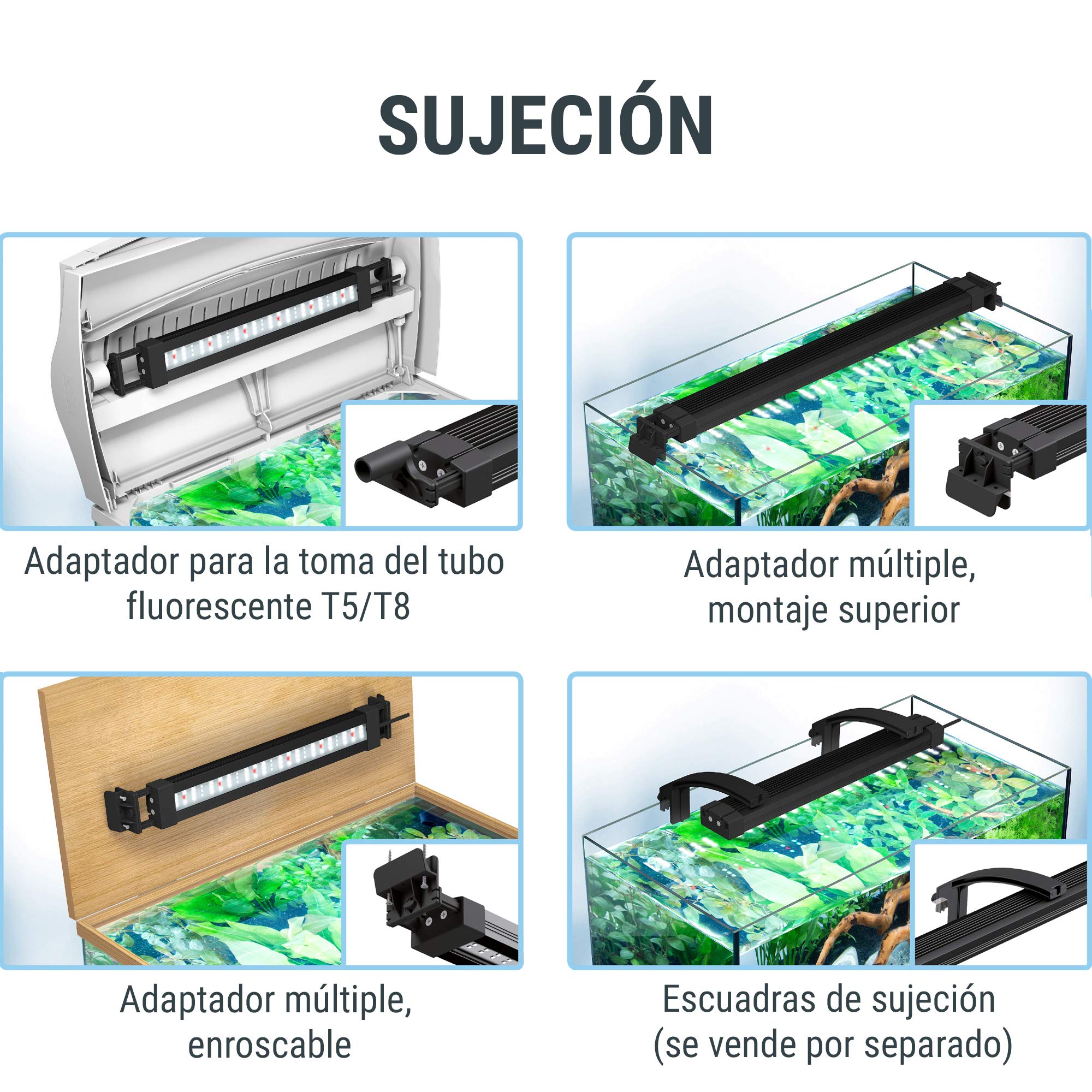 Tetra Lámpara LED Tetronic Proline 580, Lámpara de acuario LED de calidad