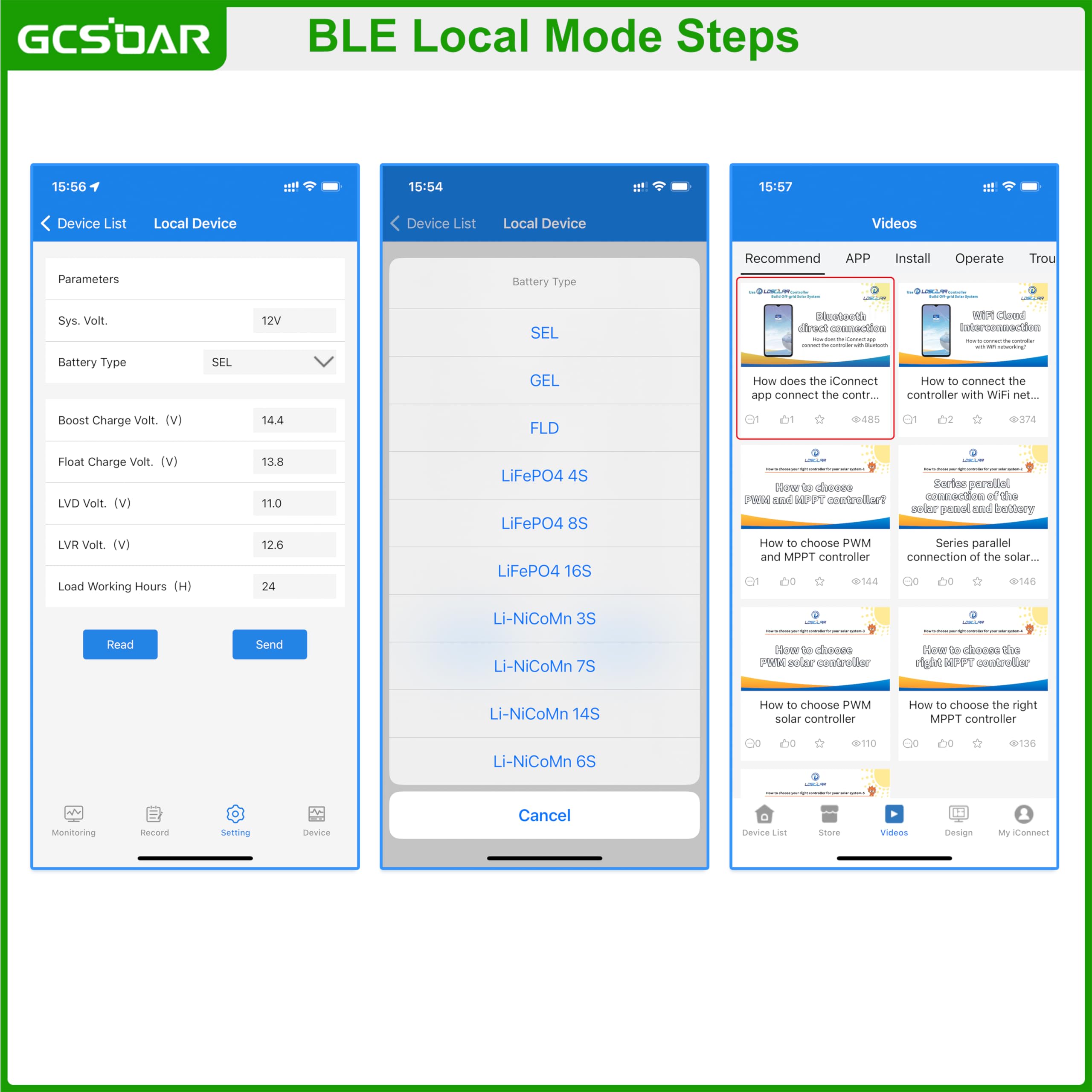 MPPT Regolatore di carica 30A 12V 24V Auto Max PV 75V, modulo Bluetooth APP controllo pannello solare regolatore di carica solare per gel sigillato AGM litio LiFePO4