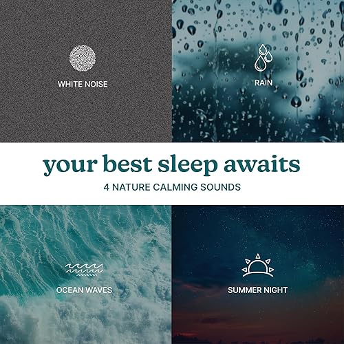 Miniatura 4 de Homedics Máquina de sonido de ruido blanco  Terapia de sueño portátil para el hogar oficina bebé y viajes  4 Sonidos de naturaleza relajante y