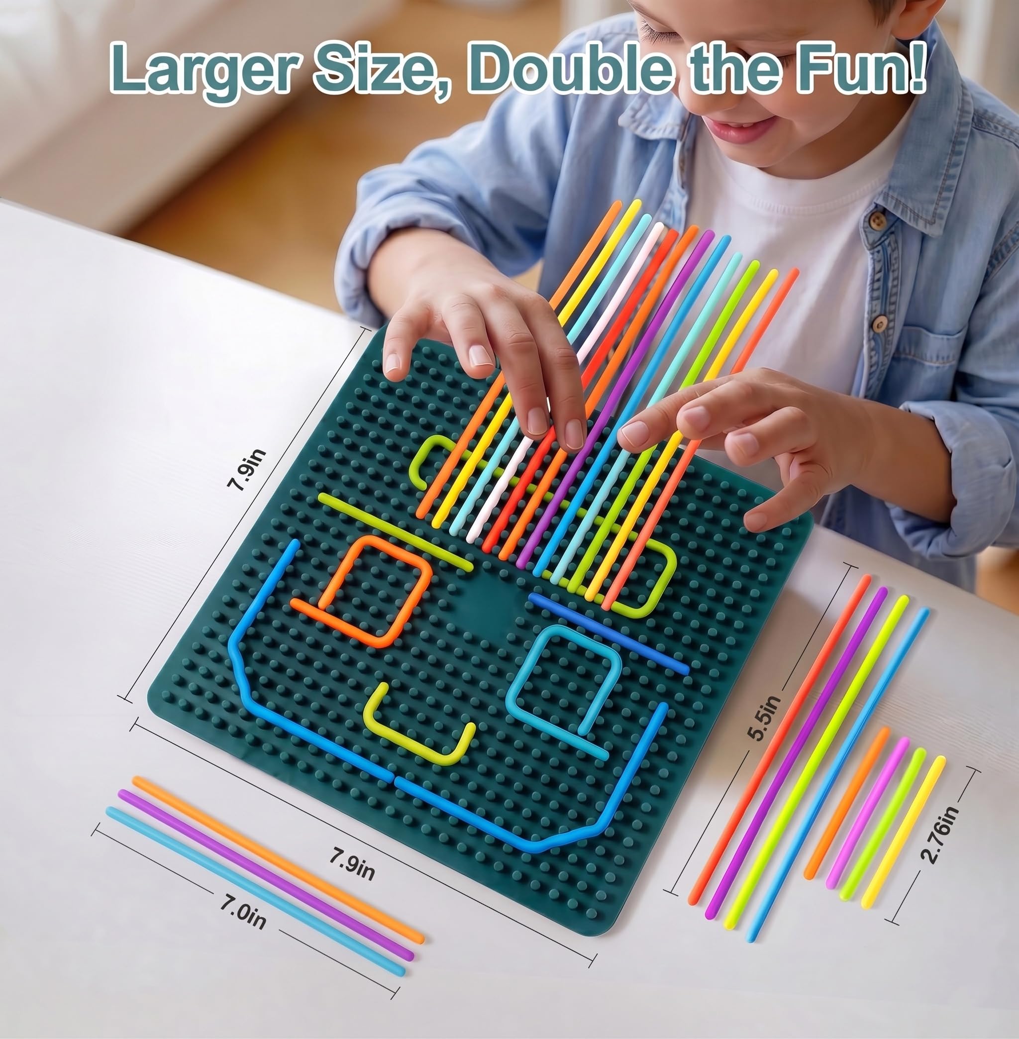 Tablero de actividades sensorial grande, juguete de silicona para autismo, TDAH y alivio del estrés, juguete Montessori silencioso de doble cara para habilidades motoras finas, regalo para niños y