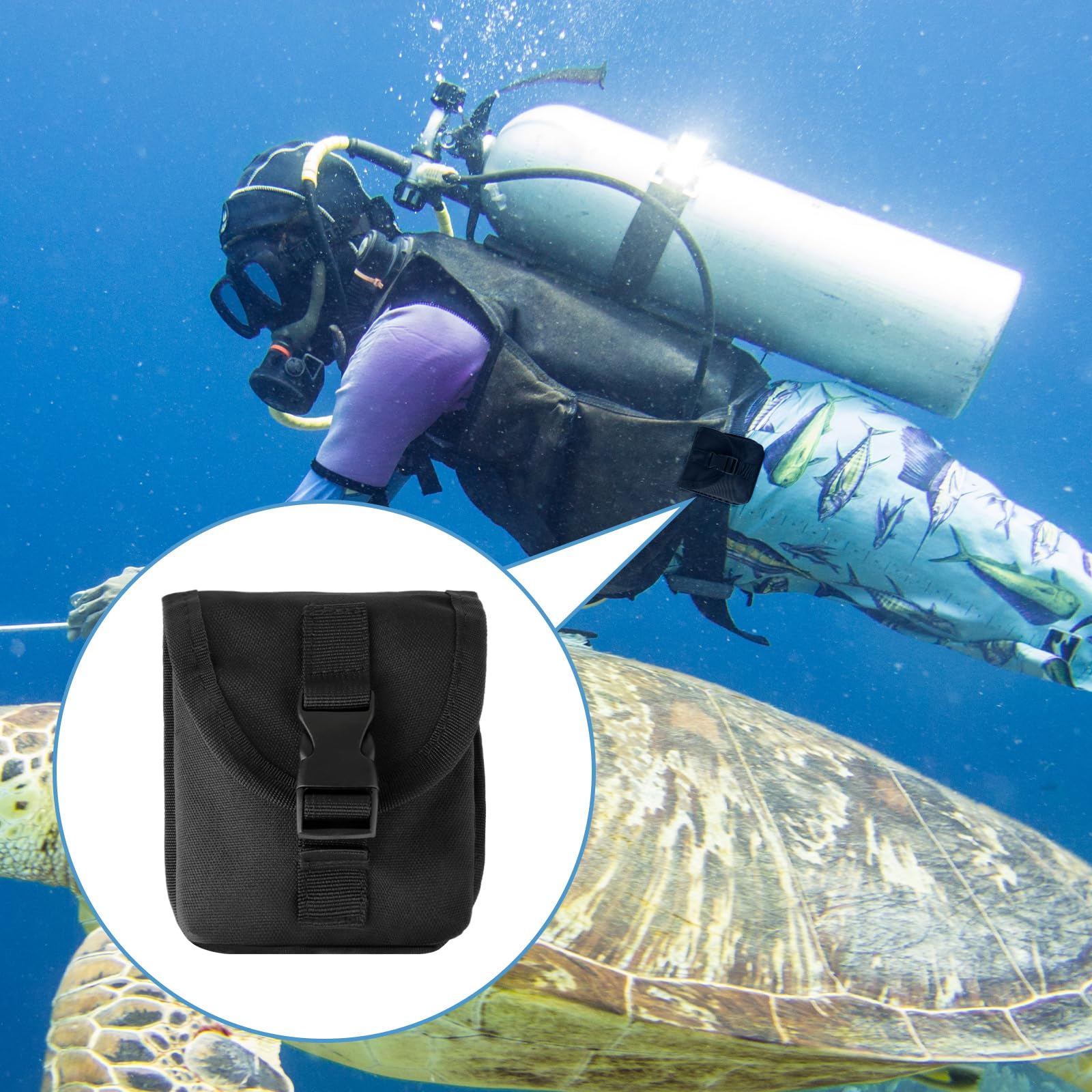 KEEP DIVING 2KG Scuba Diving Weight Belt Pocket With Quick Release
