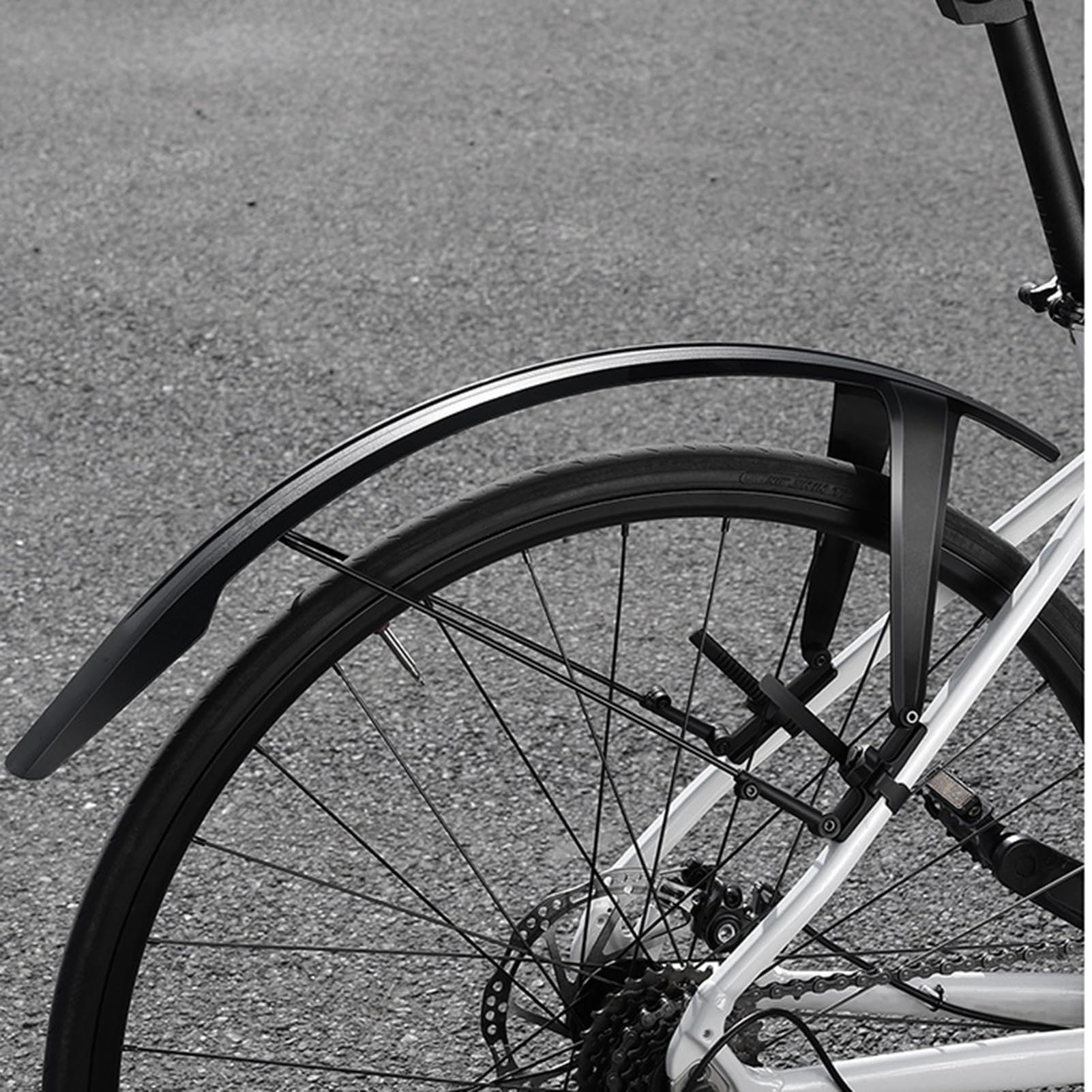 POENVFPO Guardabarros de Bicicleta de Carretera, Guardabarros de Cobertura Total para Ruedas de 700c con Ajuste Universal de Ancho de Neumático 21c-42c para Protección contra Todo Clima