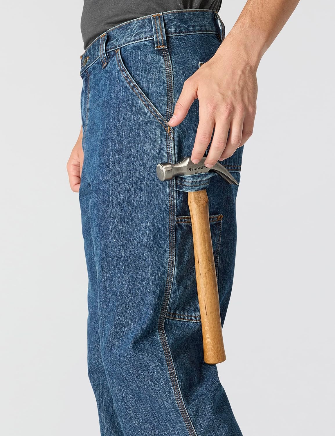 Carhartt Mens Loose Straight Denim Dungaree - Image 3