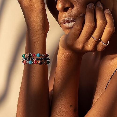 Miniatura 7 de Correa de pulsera compatible con Apple Watch Series SE 8, 7, 6, 5, 4, 3, 2, 1, bandas de cuentas de estrellas y estrellas de The Eight Planets