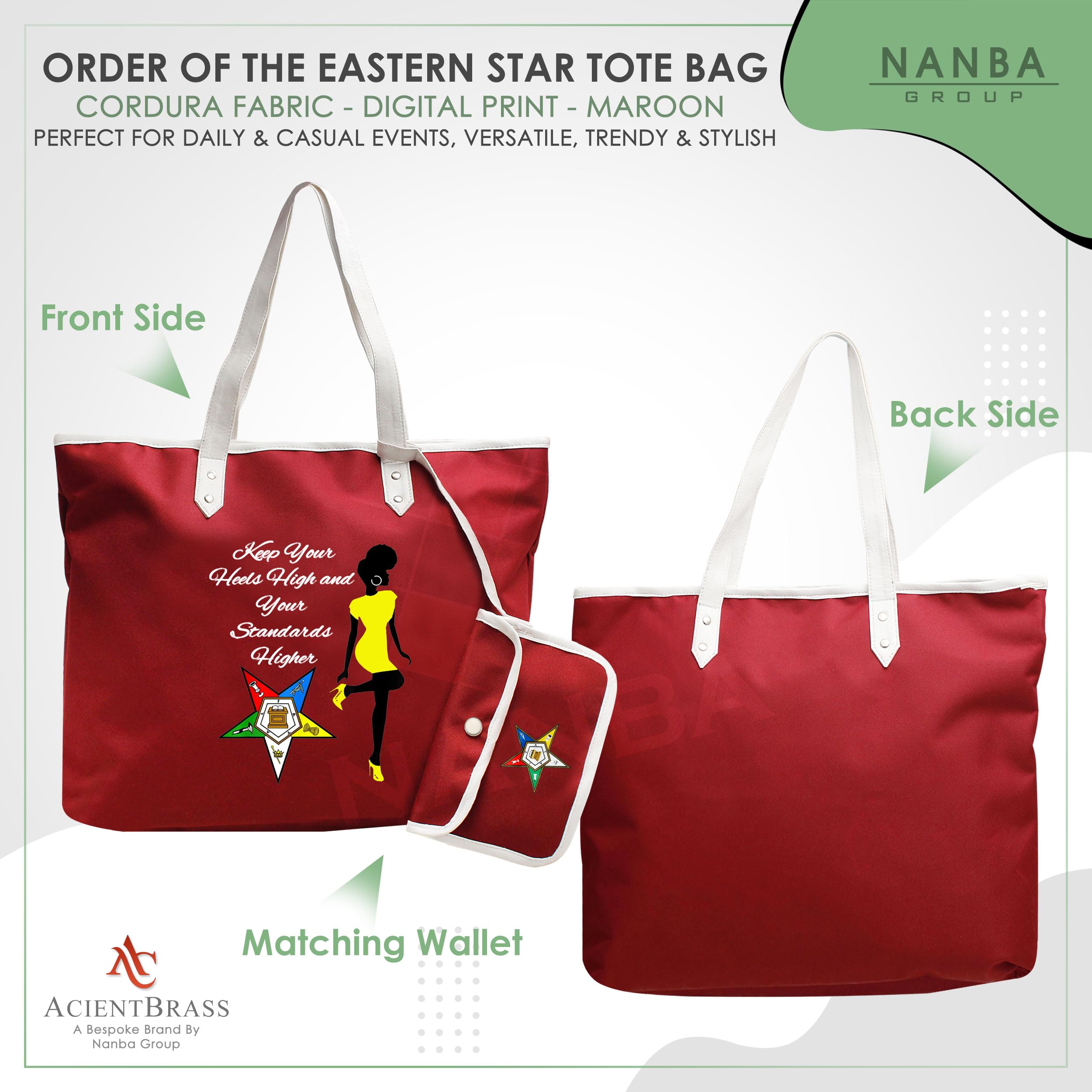 Order of the Eastern Star Tote Bag – Keep Your Heels High Design