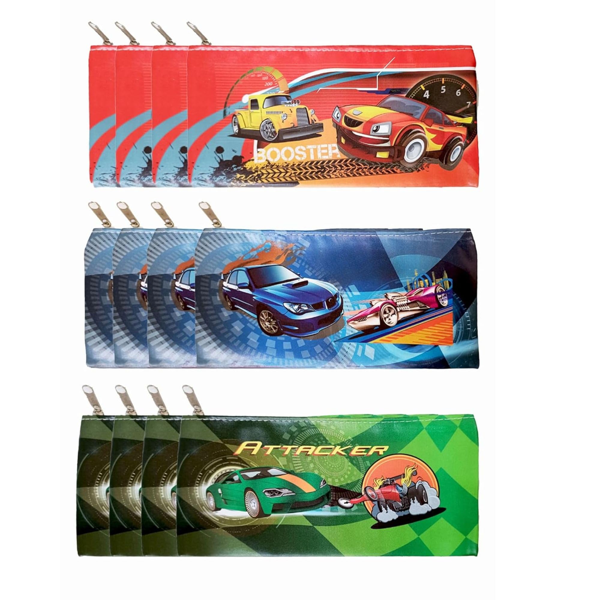 Birthday Popper Car Theme Pencil Pouches | Pack of 12 | Zippered Stationery Storage Pouches for School Supplies & Accessories | Birthday Return Gifts for Kids (B0D86SX4YZ) Amazon Price History, Amazon Price Tracker