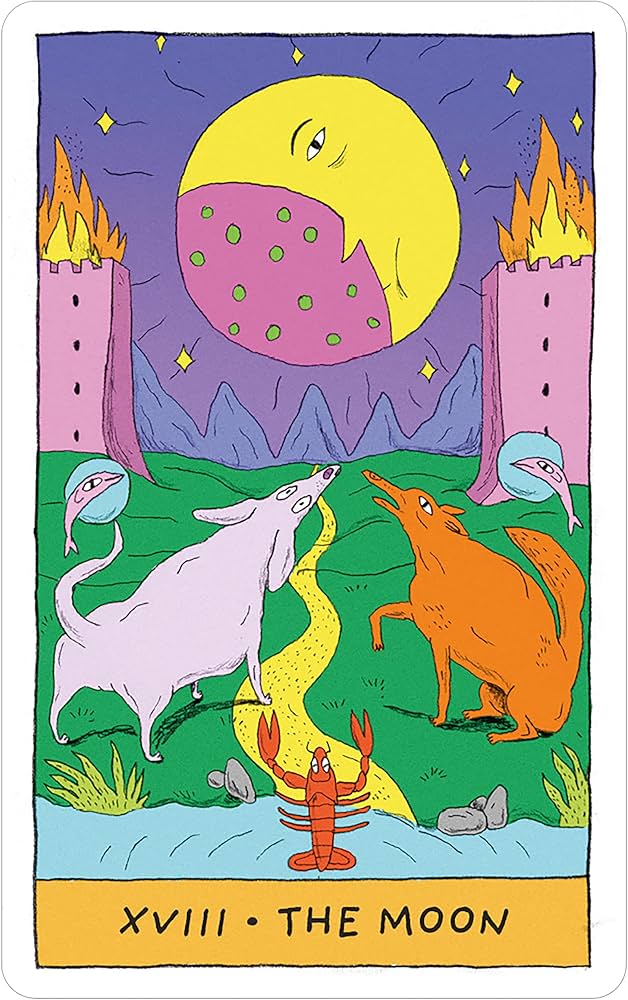 Whimsical Witch Tarot in a Tin: Colorful 78-Card Tarot Deck in a