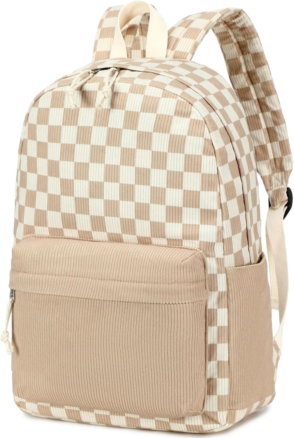 CAMTOP Backpack for Teen Girls Corduroy Bookbags Elementary Middle High School School Bag Lightweight Women Travel Casual Daypacks (Blue Flower)