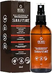 Óleo Acelerador de Bronzeado Natural 98,6% – Rápido Bronzeamento com Hidratação e Nutrição da Pele
