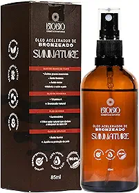 Óleo Acelerador de Bronzeado Natural 98,6% – Rápido Bronzeamento com Hidratação e Nutrição da Pele