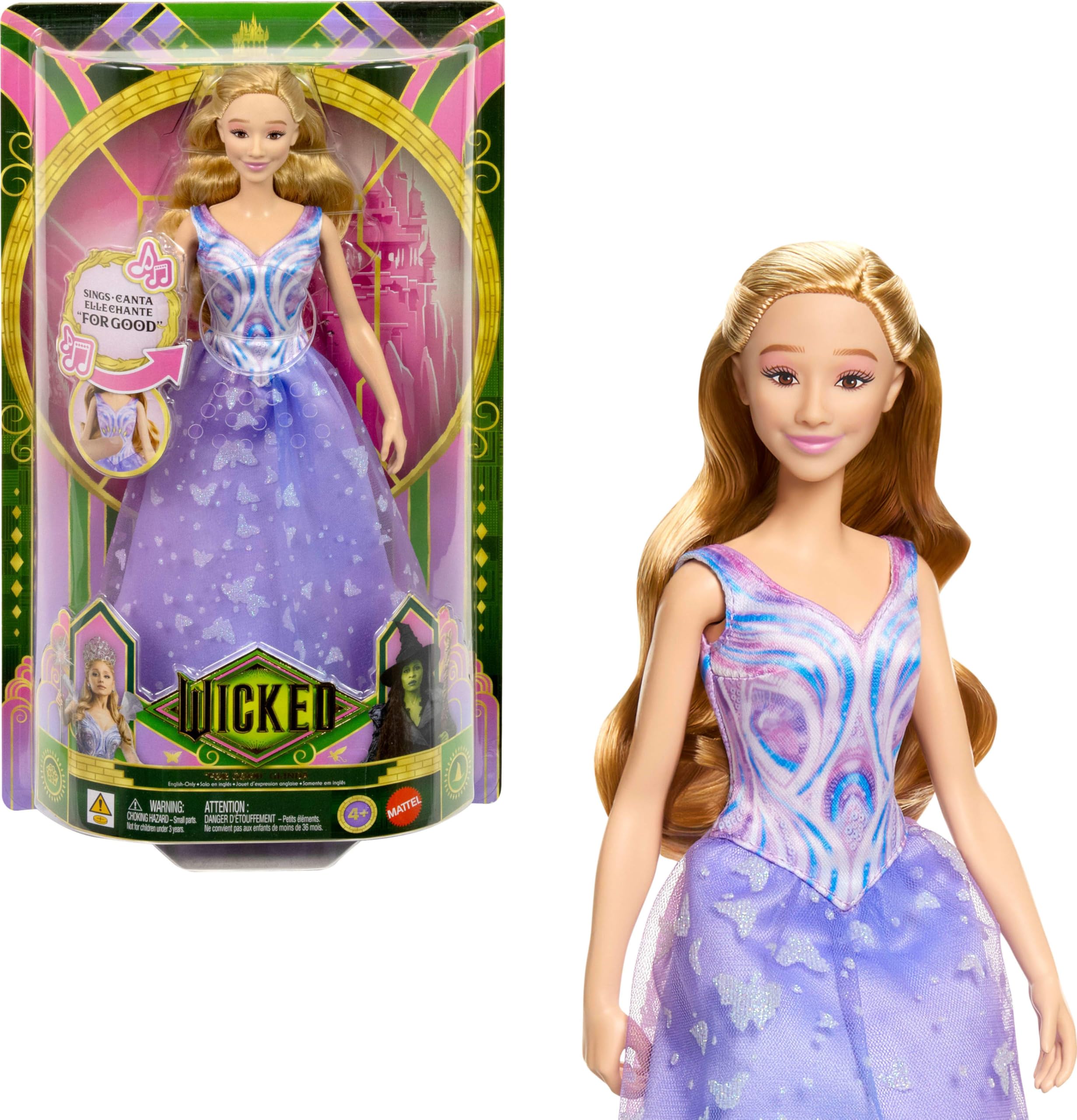 Mattel Universal Pictures Wicked Singing Glinda: for Good Doll with Movie-Inspired Removable Outfit, Singing for Good, JFM10-image-35