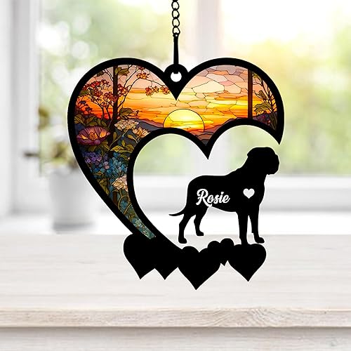 Vista 56 de NAZENTI Atrapasoles personalizado de pastor alemán, atrapasoles personalizado de pastor alemán para pérdida de mascotas, regalo de adorno