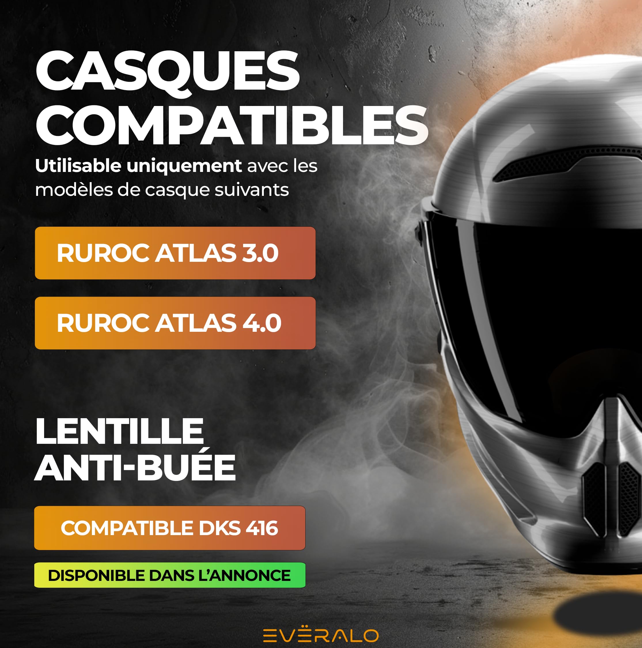 Visière pour Casque Ruroc Atlas 3.0 - Atlas 4.0