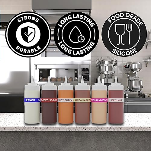 Miniatura 4 de "Condimento de hamburguesas" Nombre de la banda, Coctelera de dragado, Coctelera de especias para sal, canela, Cocinar dispensador de cocción,