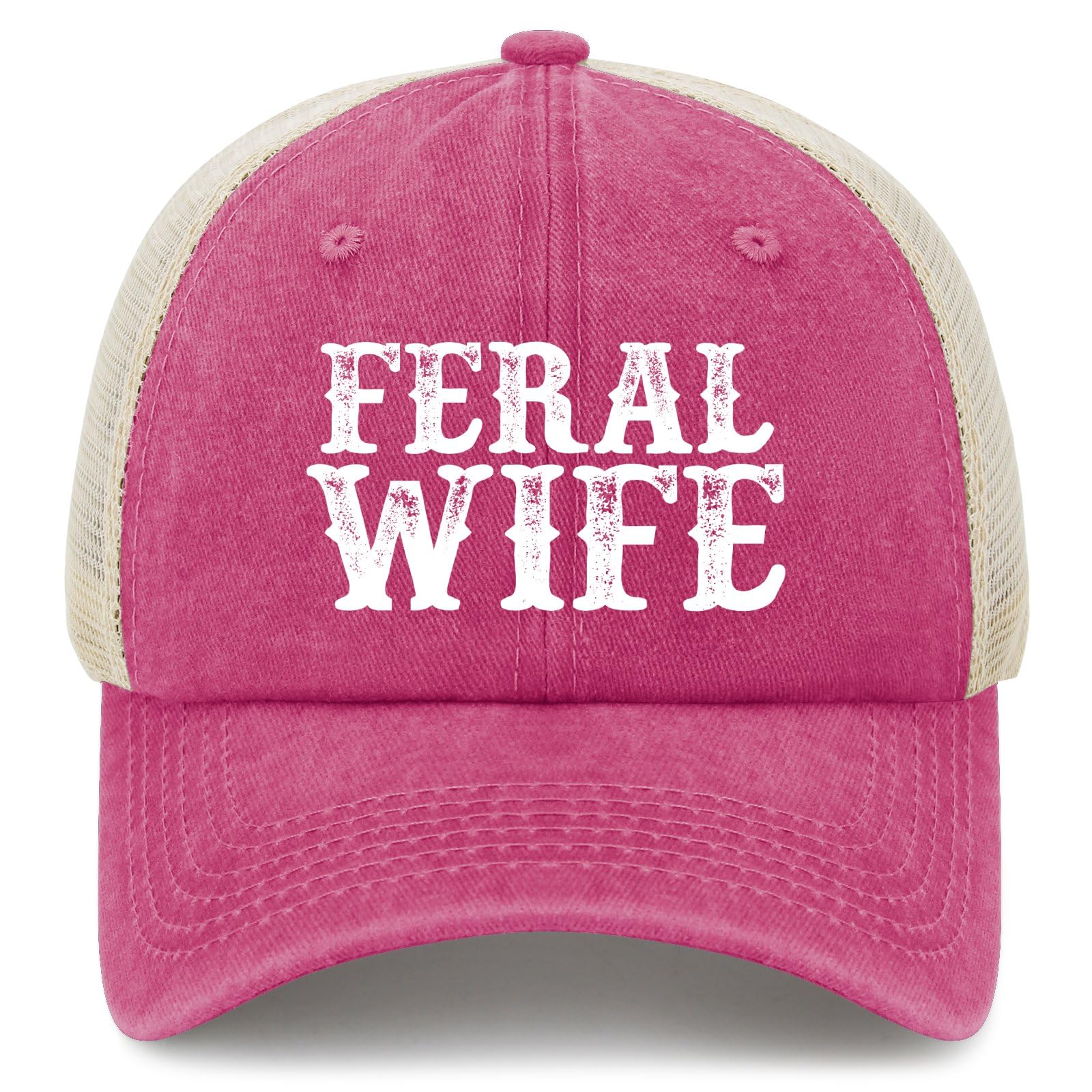 Feral Wife Hat Trucker Hat Women Dad Hat Funny Birthday Gifts