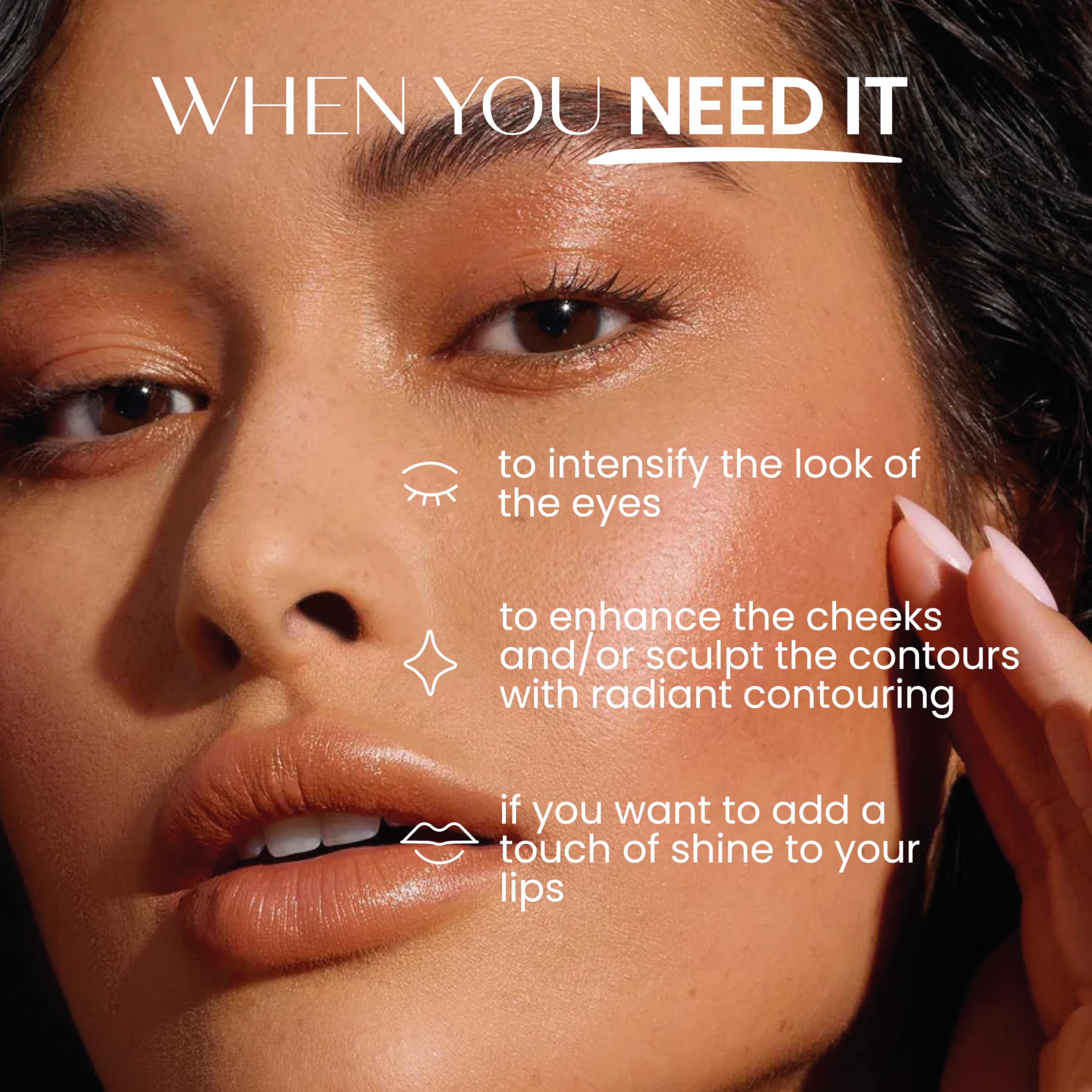 Senso Naturale Nourishing Solid Face Highlighter for Contouring Contour Stick with Shea Butter, Murumuru - Image 3