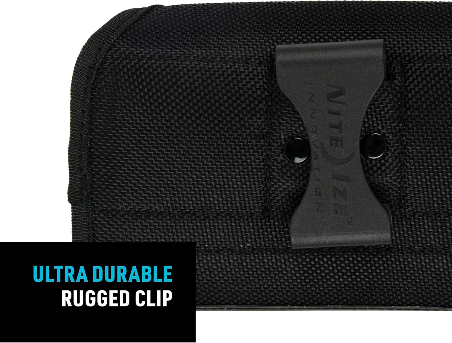 Nite Ize Clip Case Sideways Universal Rugged Holster - Protective Holster for Men's & Women's Belts - Phone Utility Belt Pouch - Phone Accessories - X-Large, Black - Image 8