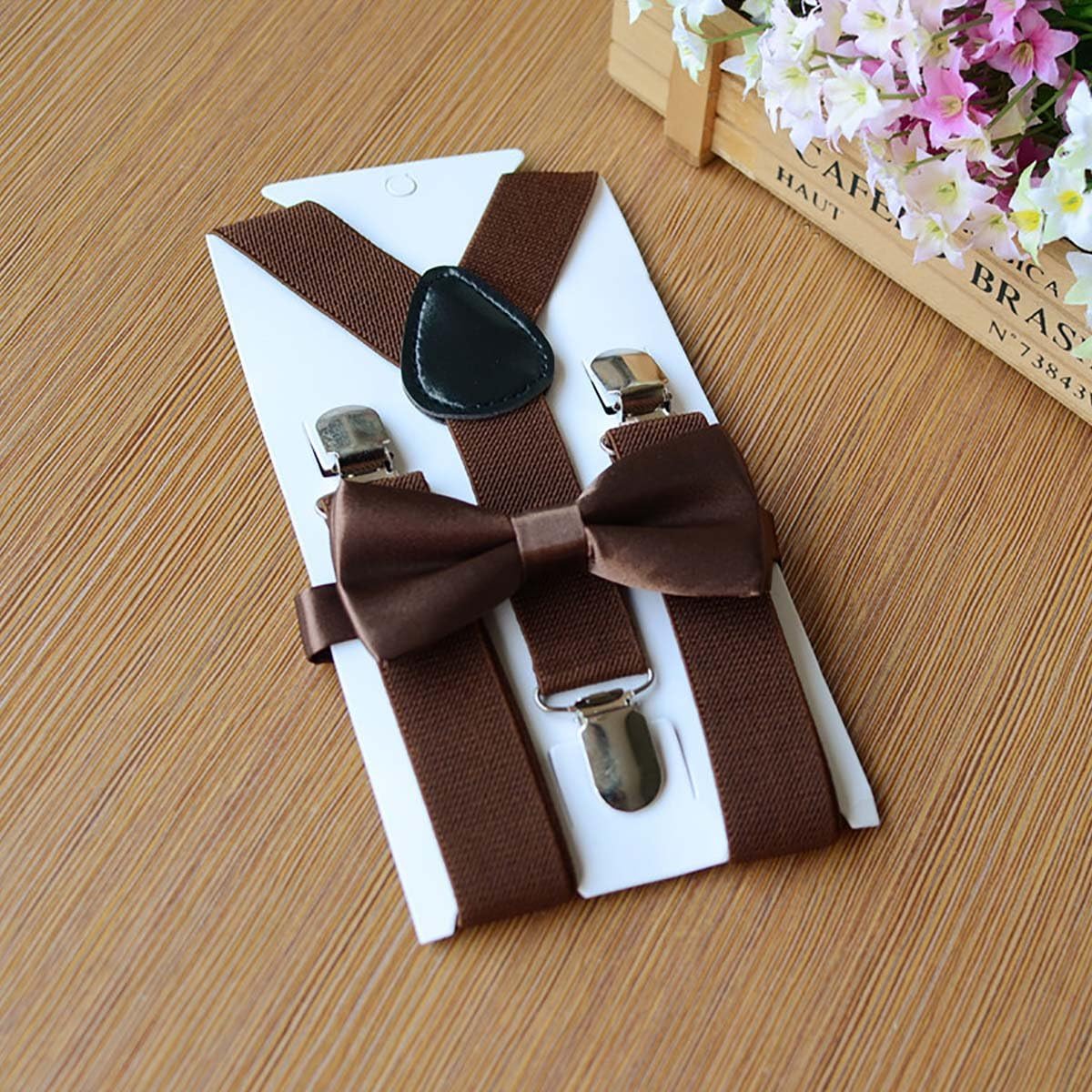 Unisex Children Suspender Bowtie Set Elastic Adjustable Brace Set for Wedding Daily Wear - Image 6