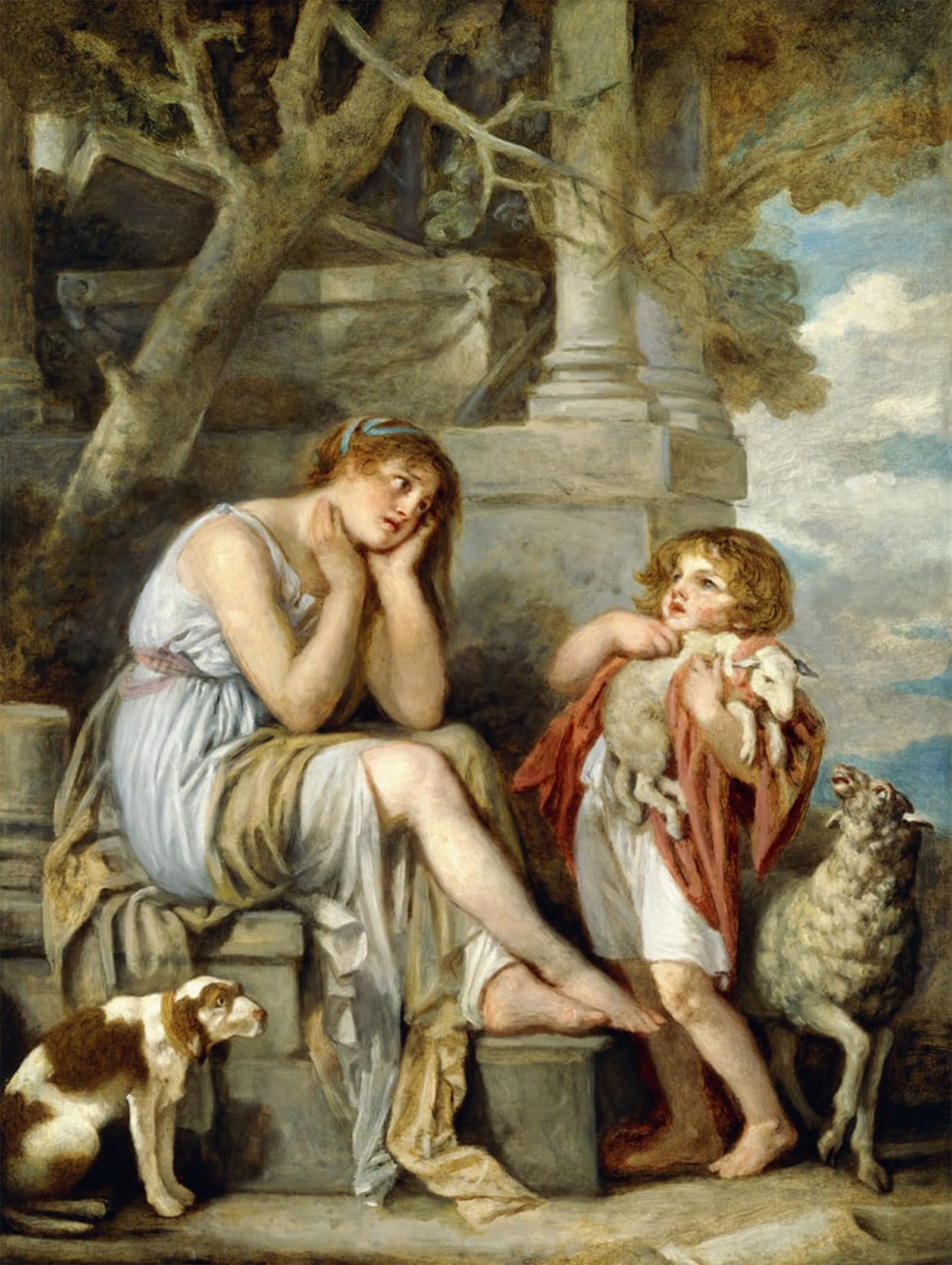 SERENDIPITP Vintage Wall Art Canvas Nordic Poster Canvas Print Picture by Jean Baptiste Greuze Wall Art Poster for Home Decor 60x90cm