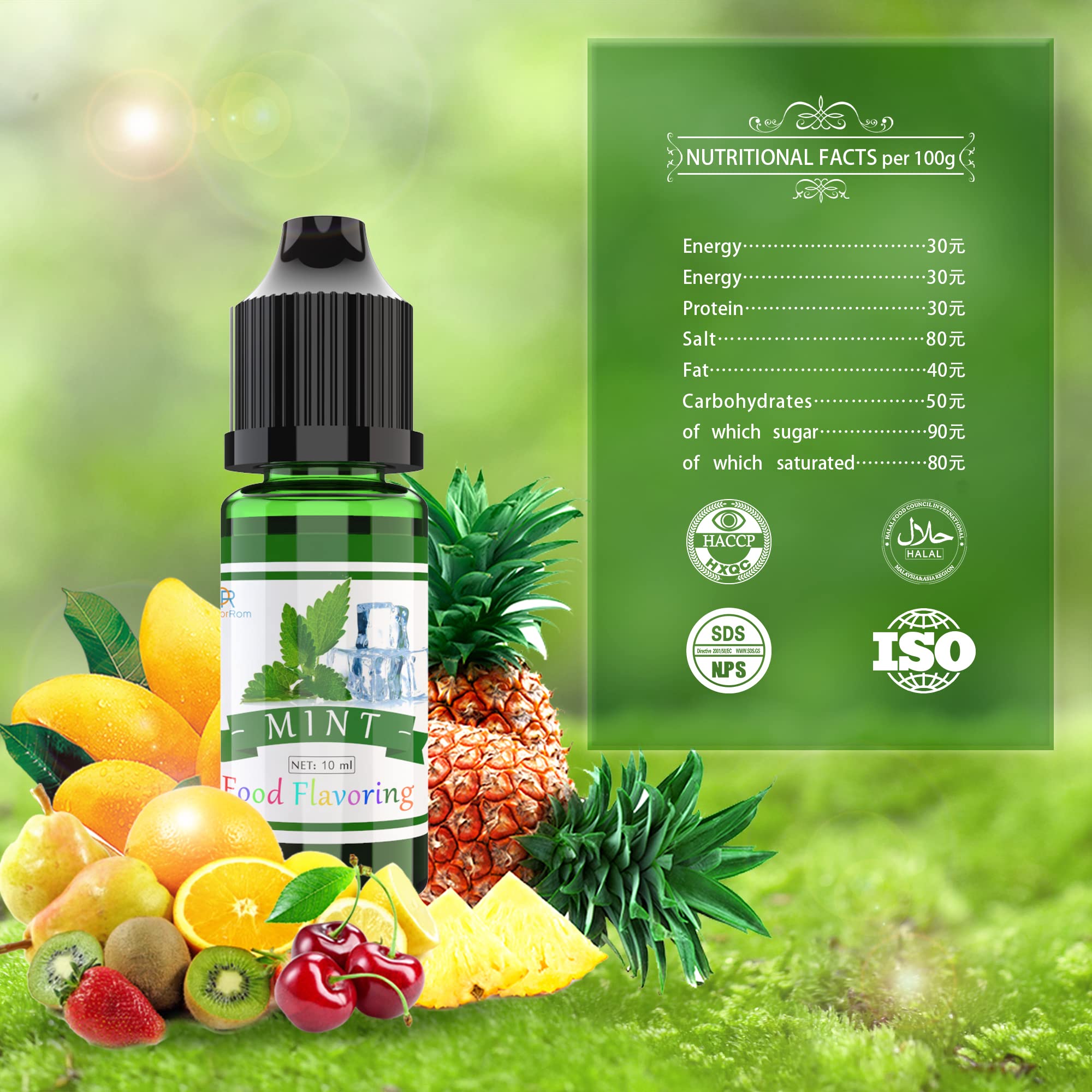 Aromas Alimentarios - 24 Aceites Aromatizantes Concentrados para Alimentario, Hornear, Cocinar - Aromas de Brillo Labial Líquido para Bálsamo Labial, Fabricación de Jabón - Soluble en Agua y Aceite