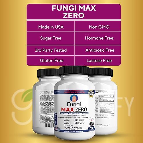 Miniatura 3 de GREENVIFY Suplemento Fungi Max Zero para cabello, uñas y piel. (2)