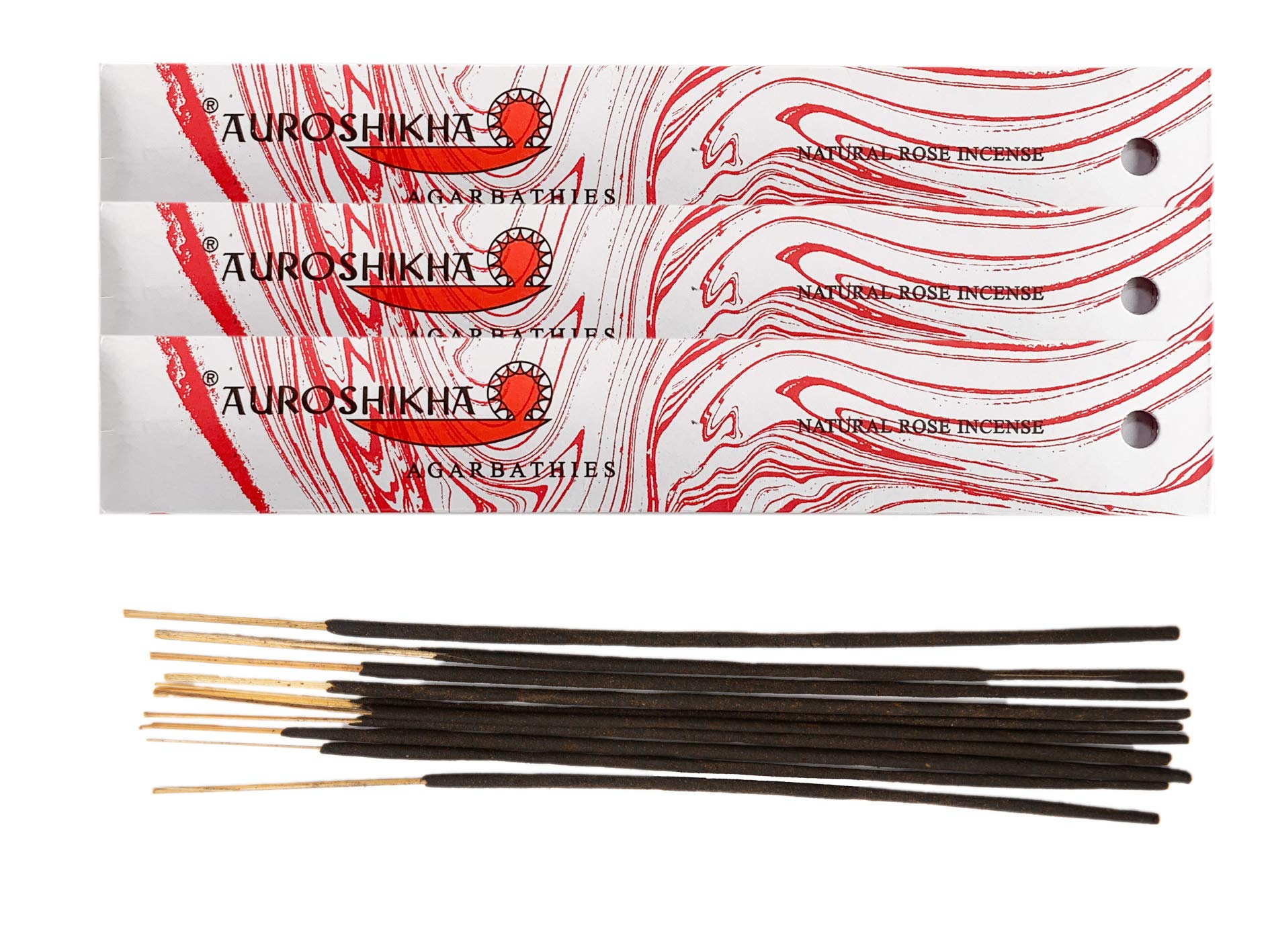 Natural Rose Incense 10 Grams (3 Pack)