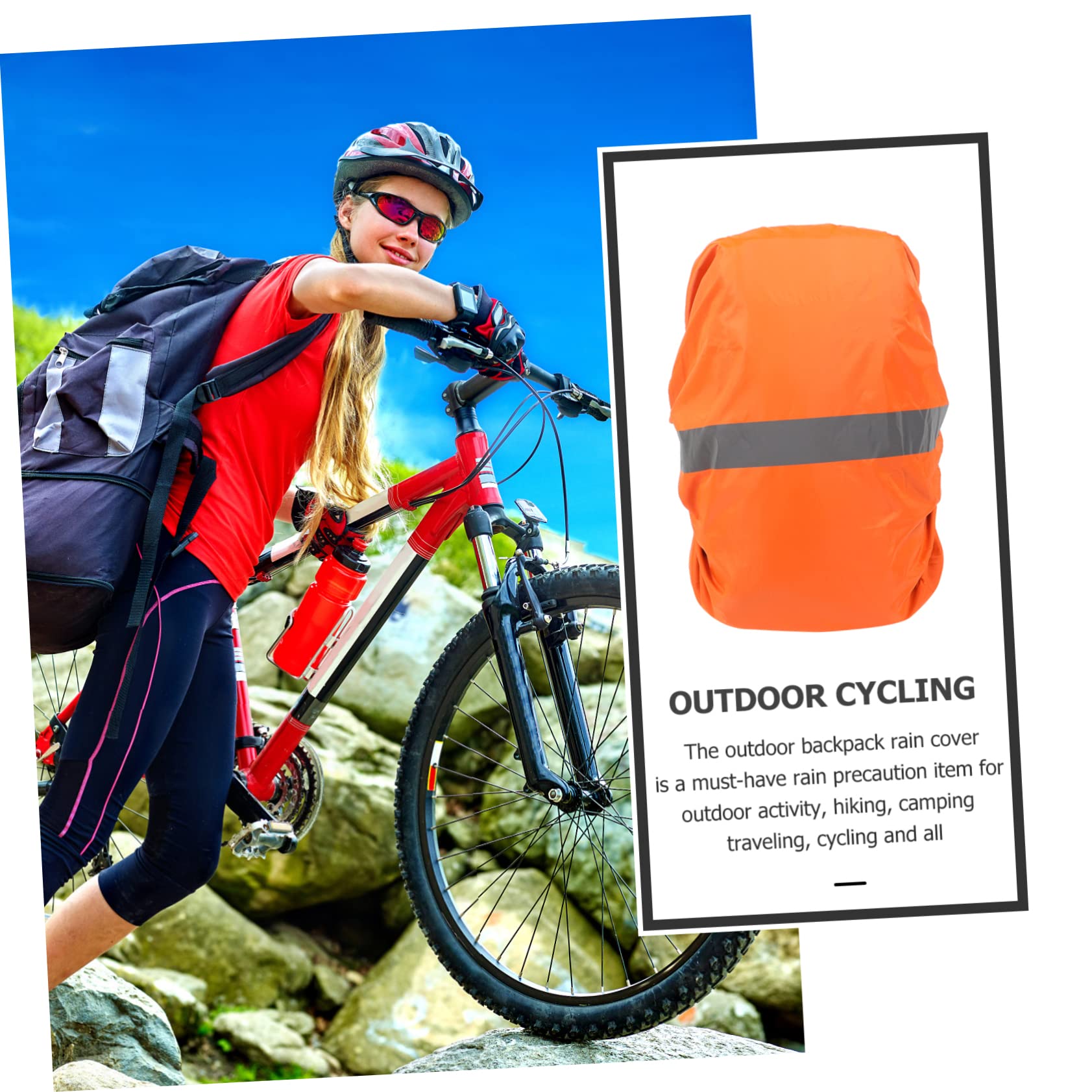 BESPORTBLE Backpack Rain Cover Waterproof Uv Protection Reflective Strip for Safe Hiking