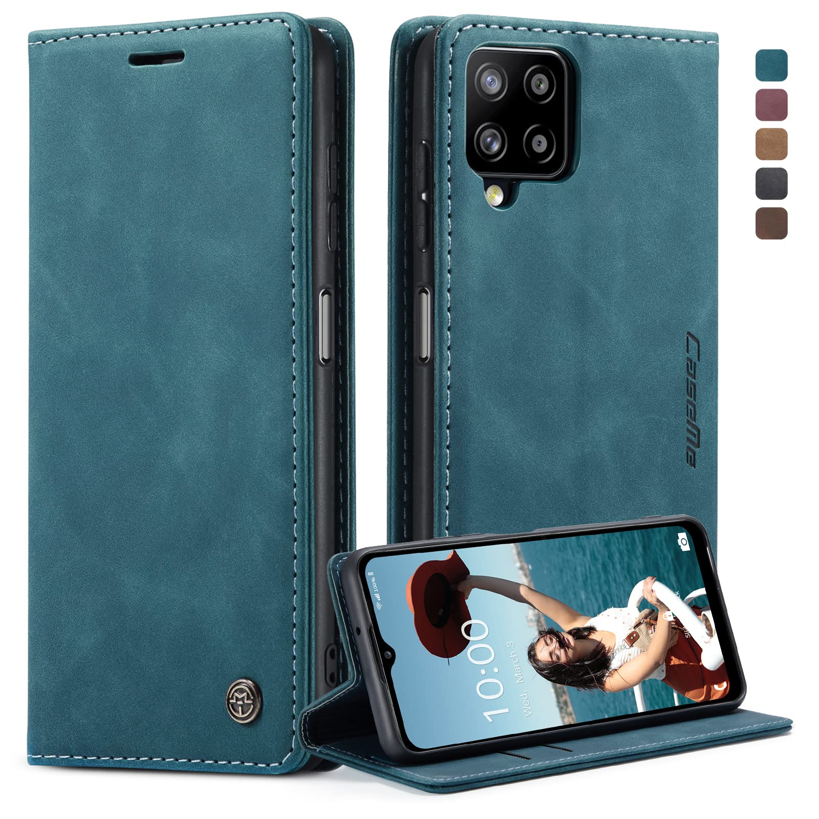 owlhold Handyhülle für iPhone klapphülle Premium hülle Weiches Vintage-Nubukleder Lederhülle