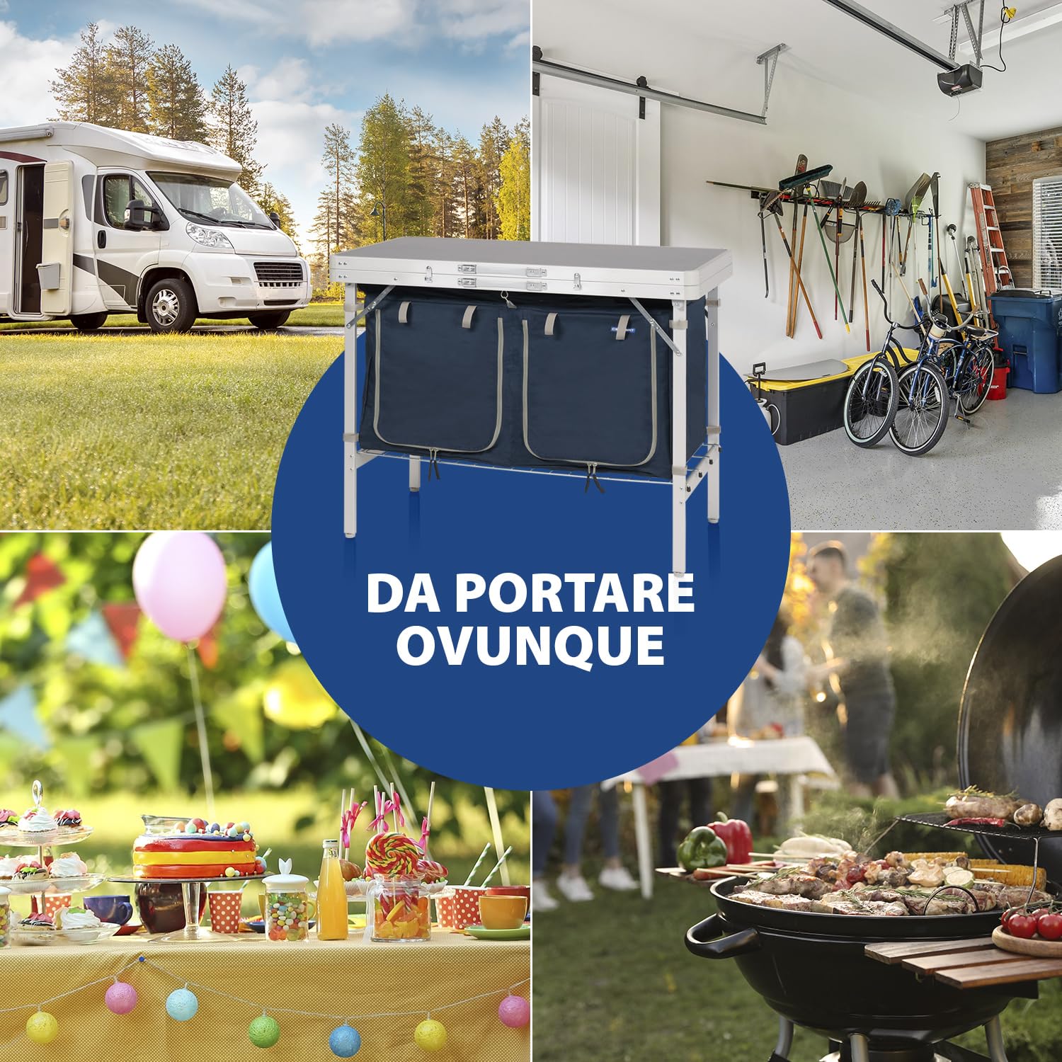 Campart Cucina da campeggio Salamanca KI-0412 – pieghevole