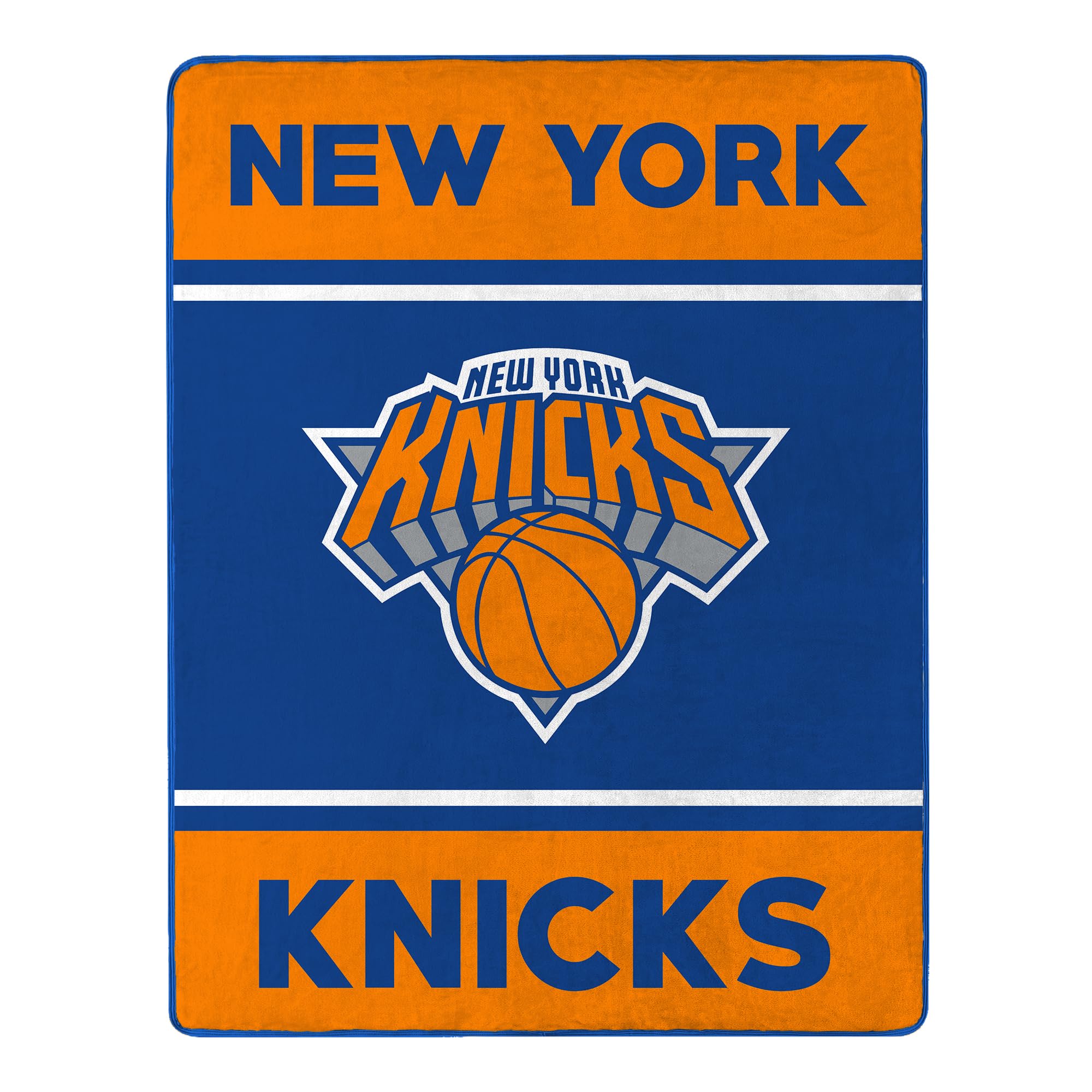 New York Knicks NBA Officially Licensed 46" x 60" Throw Blanket – Ultra Soft Fleece Blanket with Bold Team Colors for Game Day, Couch, Bed & Travel