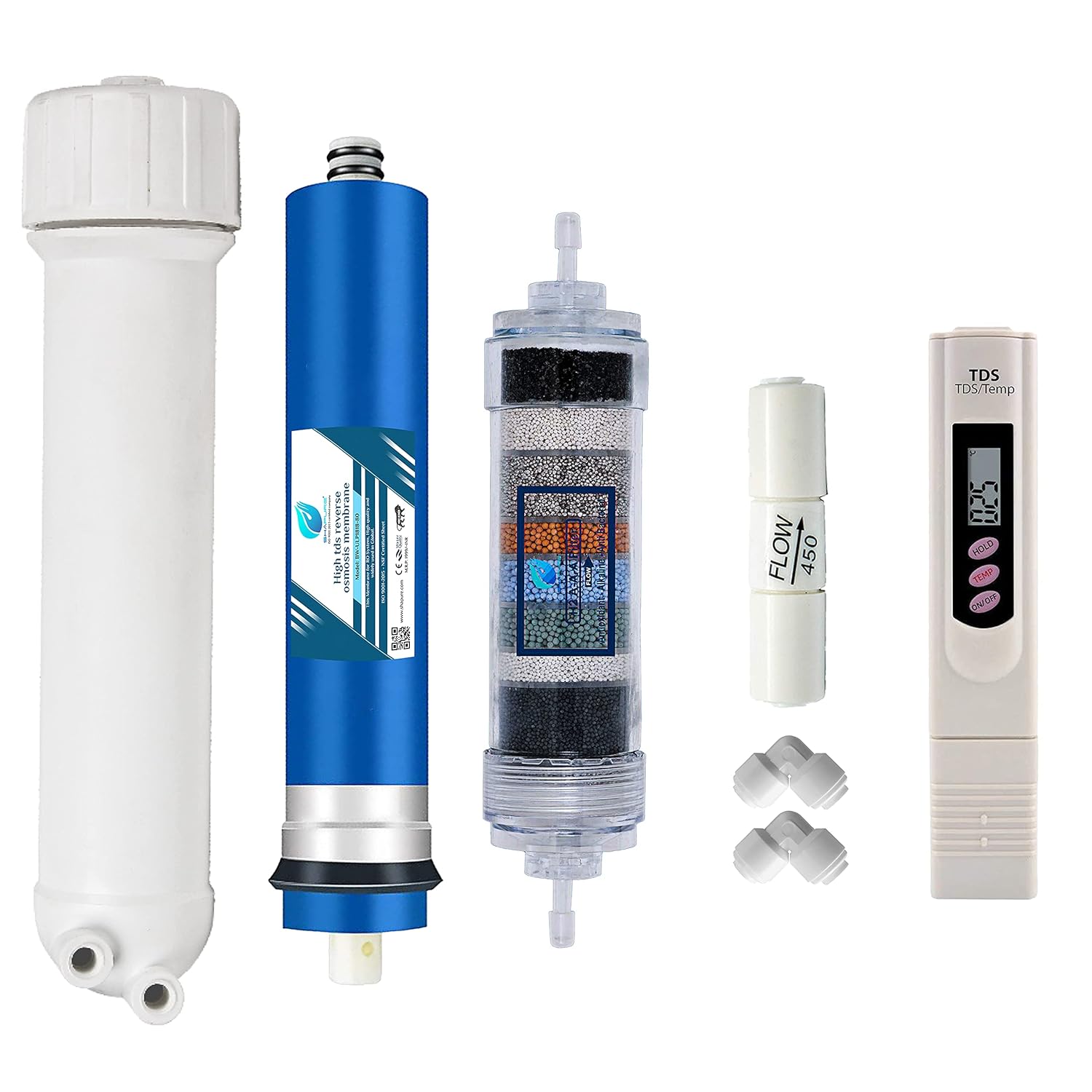 Shapure Ro Service Kit With 80 gpd Membrane & Filter kit For Water