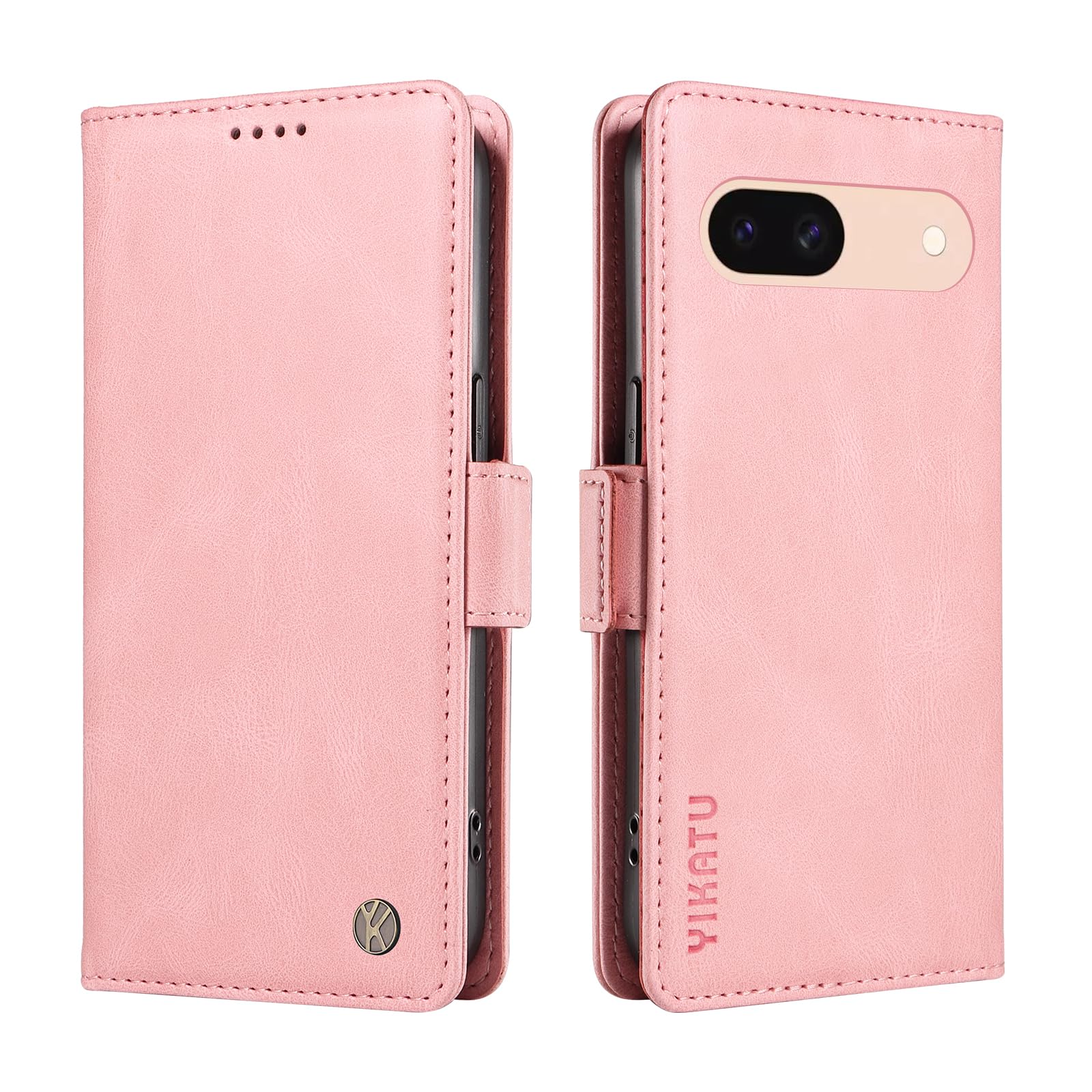 LeYi Funda para Google Pixel-8A: Pixel 8 A [6.1 pulgadas 2024] con cubierta deslizante para cámara, soporte magnético a prueba de caídas grado militar para Google Pixel 8A, rosa