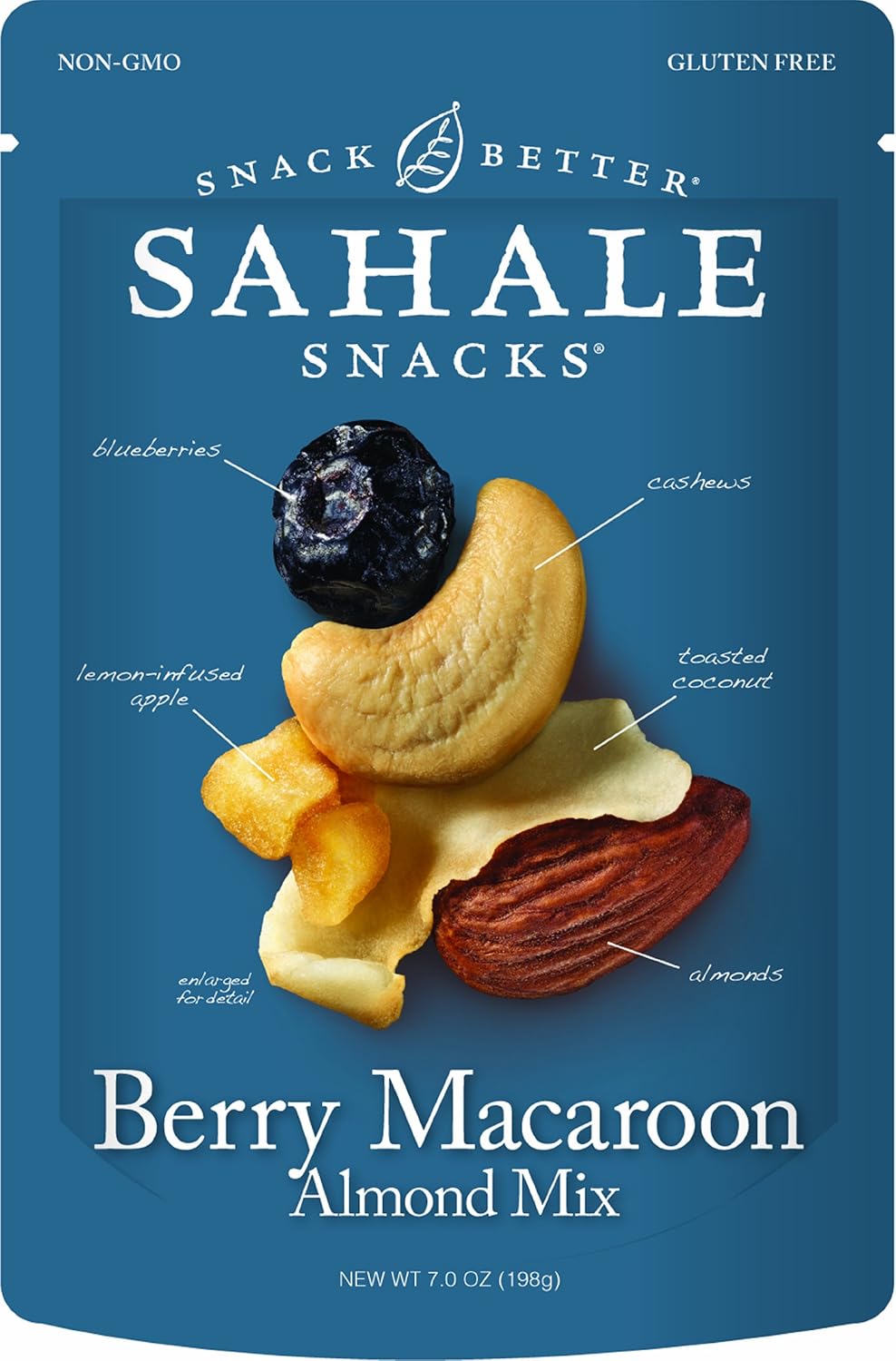 Sahale Snacks Berry Macaroon Almond Fruit and Nut Mix, 7 Ounce - 4 per case.