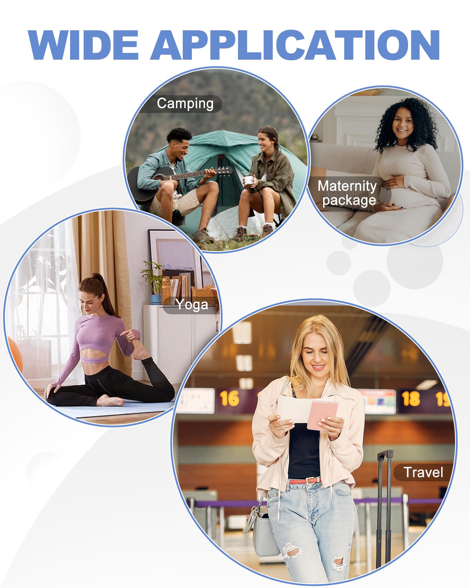 Travel Duffel Bag, 18x14x8 Inches Travel Bag Spirit with Shoes Compartment, Weekender Overnight Bag for Women with Trolley Sleeve, Carry On Bag for Airplanes Sport Tote Gym Bag Black