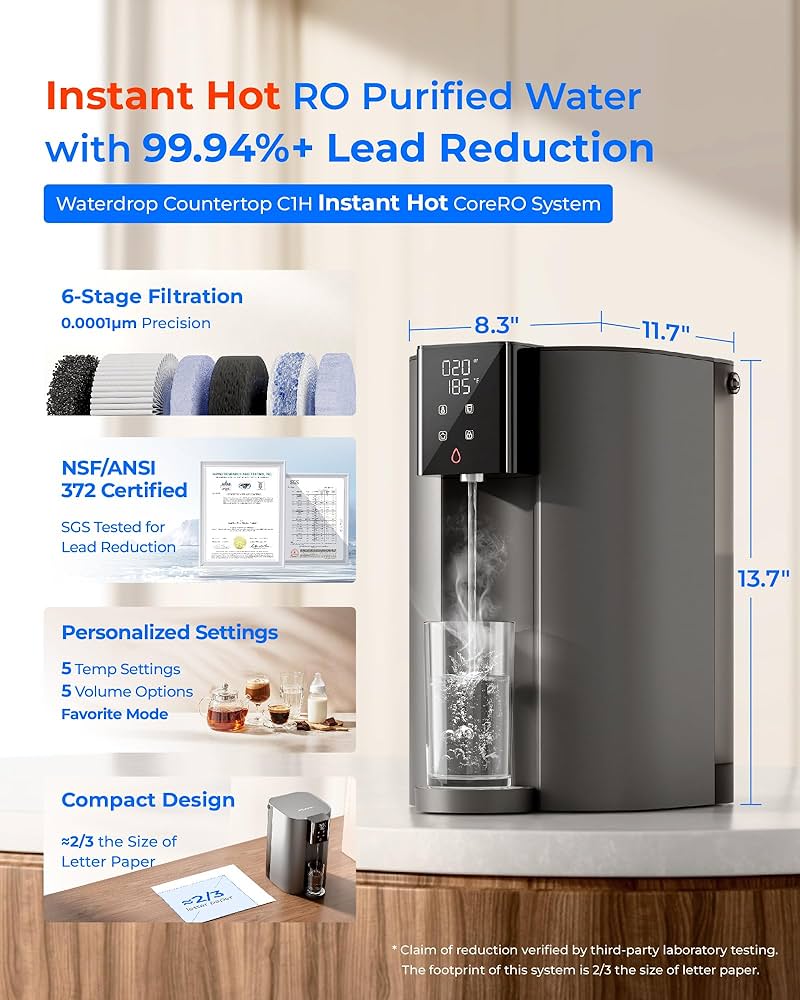 Amazon.com: [Instant Hot] Waterdrop CoreRO Reverse Osmosis