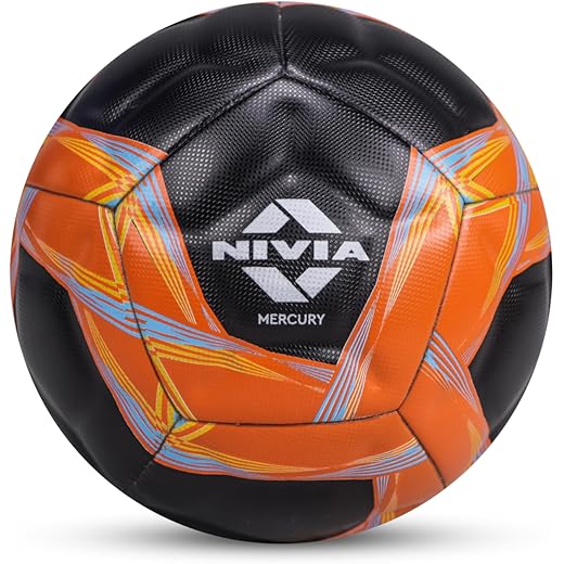 Nivia Mercury Match Football Black/Orange