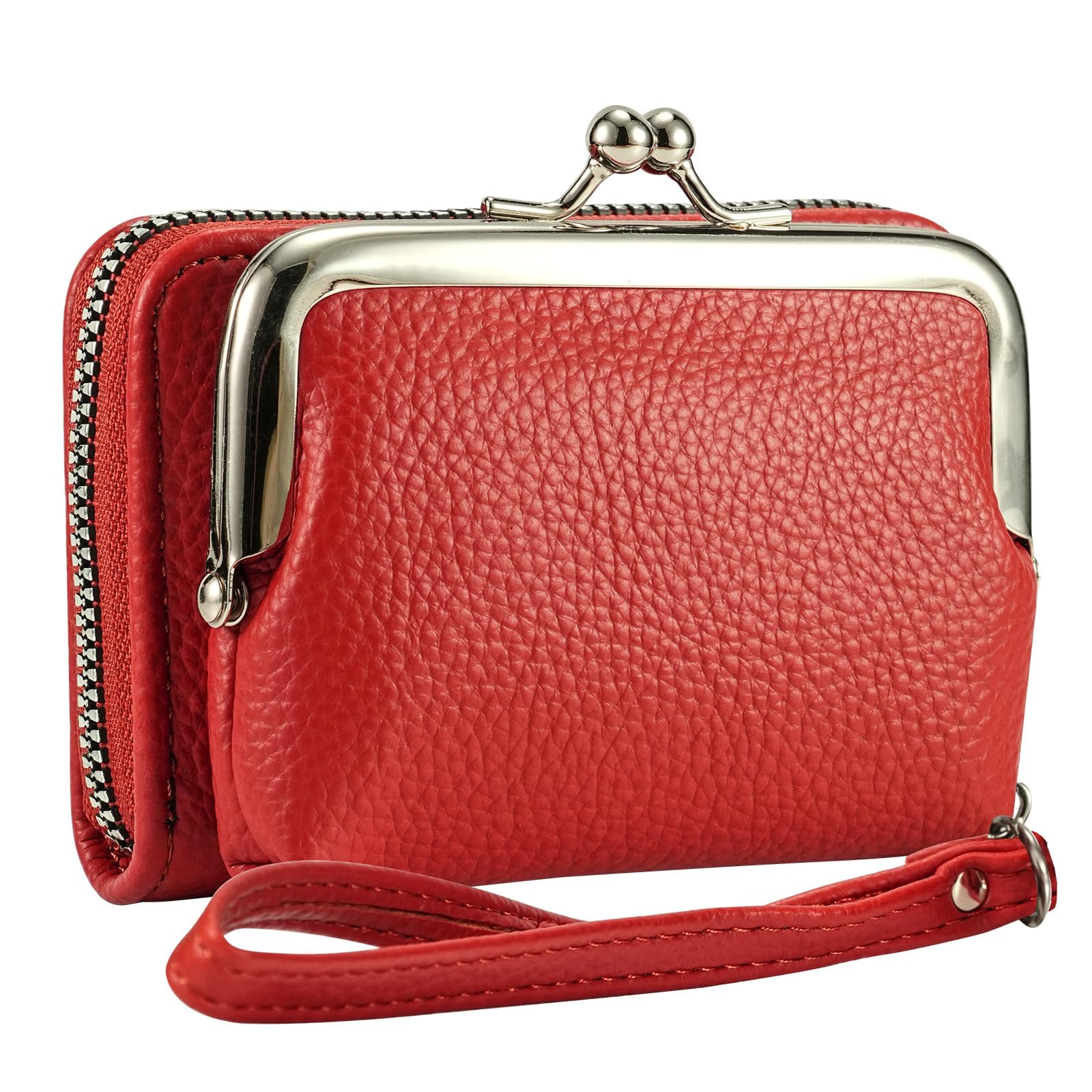 Women's Wristlet Wallet, Card Holder &amp; Coin Purse, Small Change Purse