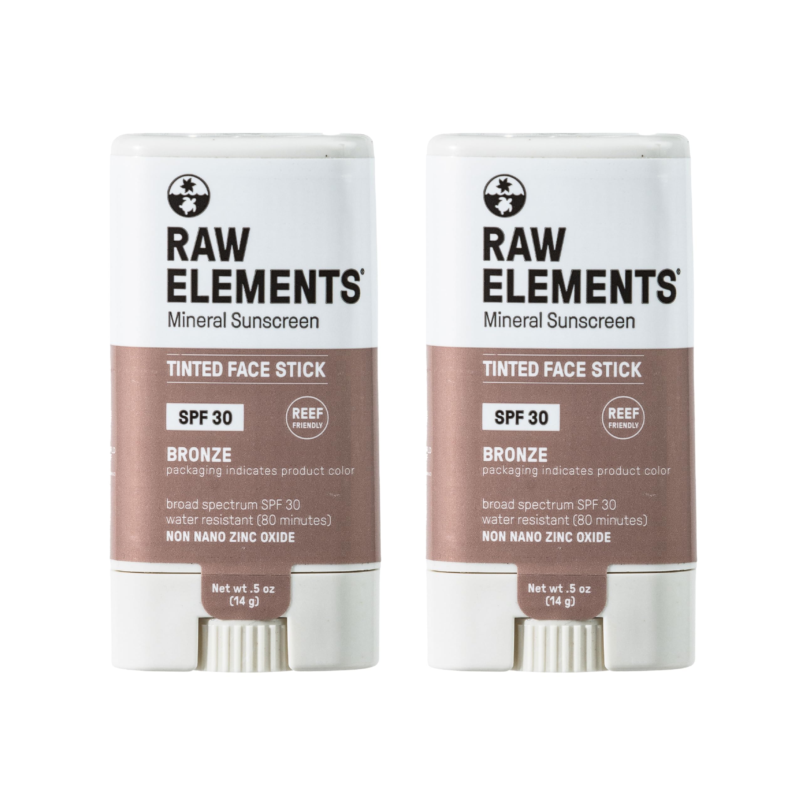 Raw Element Ultra-Moisturizing Face Tint Sunscreen, SPF 30+, Non Toxic Mineral Face Cream, Non Nano Zinc Oxide, Reef Friendly, Safe for All Ages, 0.5