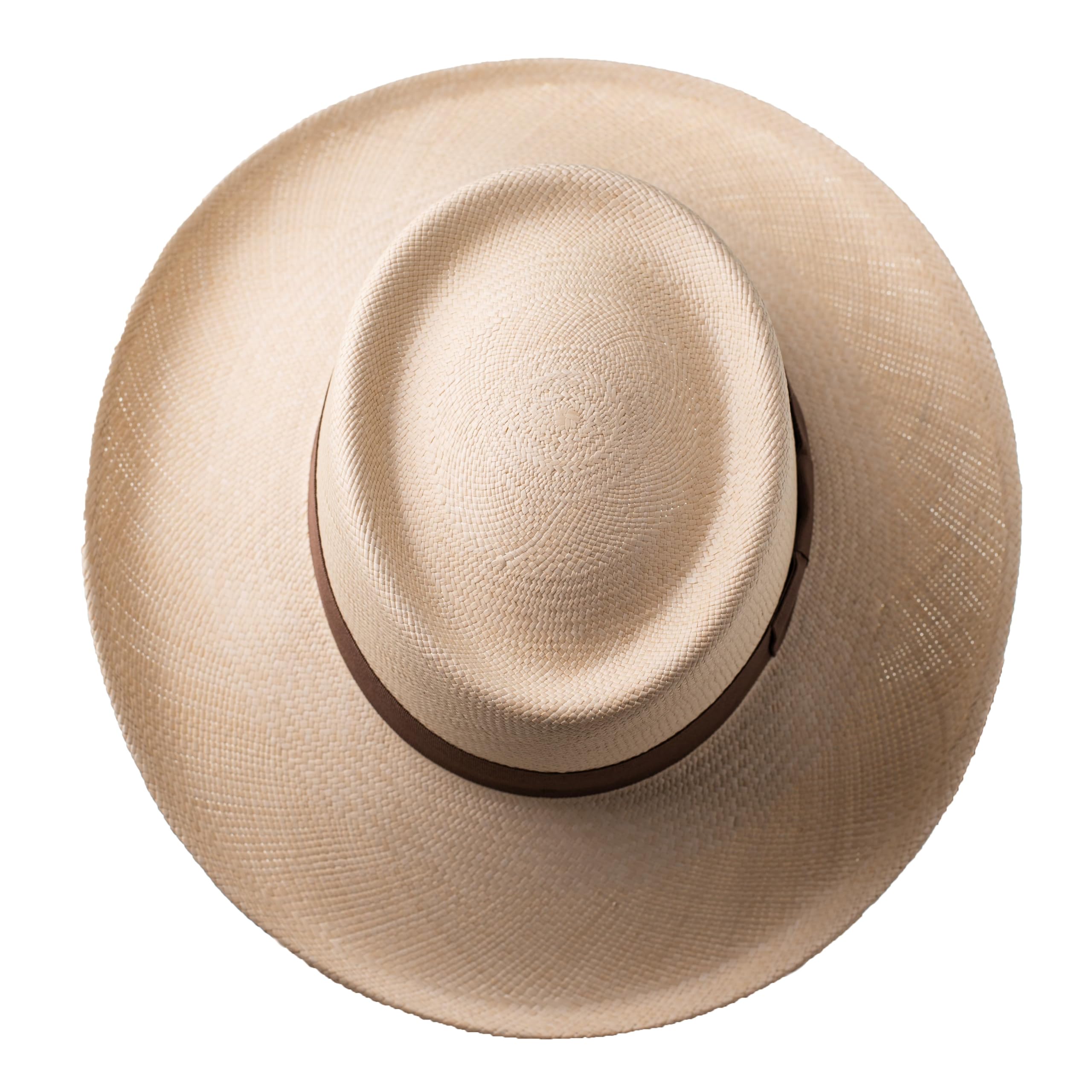 Cuenca 1905 Gambler Sombrero Panamá Genuino de Paja Toquilla, Tejido a Mano y Hecho 100% en Ecuador, Protección UV Natural, Panama Hat de Verano Hombre y Mujer