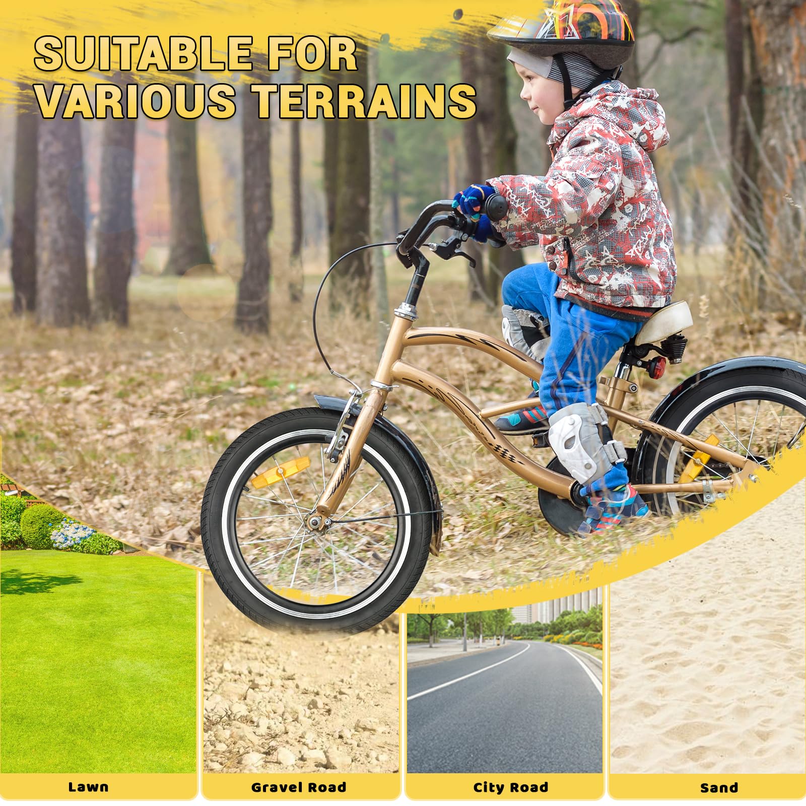 ZUKKA 2 pneumatici pieghevoli 20/24/26/27,5 x 2,40 e 2 pezzi 20/24/26/27,5 pollici, tubo AV35 mm, valvola per bicicletta per bambini, mountain bike, MX Freestyle