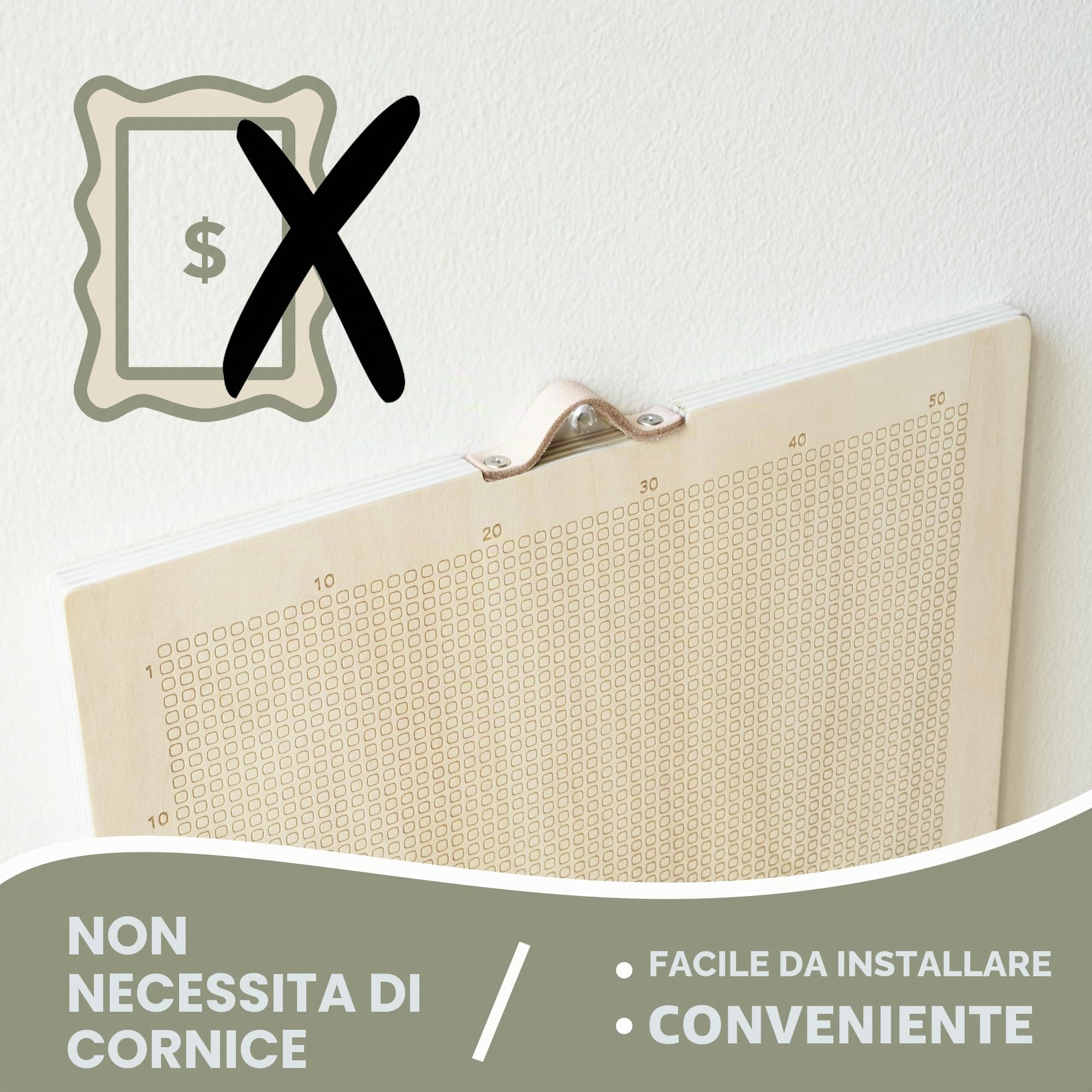WeekMinder® Memento Mori, calendario della vita in settimane, poster di 90 anni della mia vita in 4000 settimane, calendario stoico motivazionale per sviluppare abitudini in 4K, legno di betulla