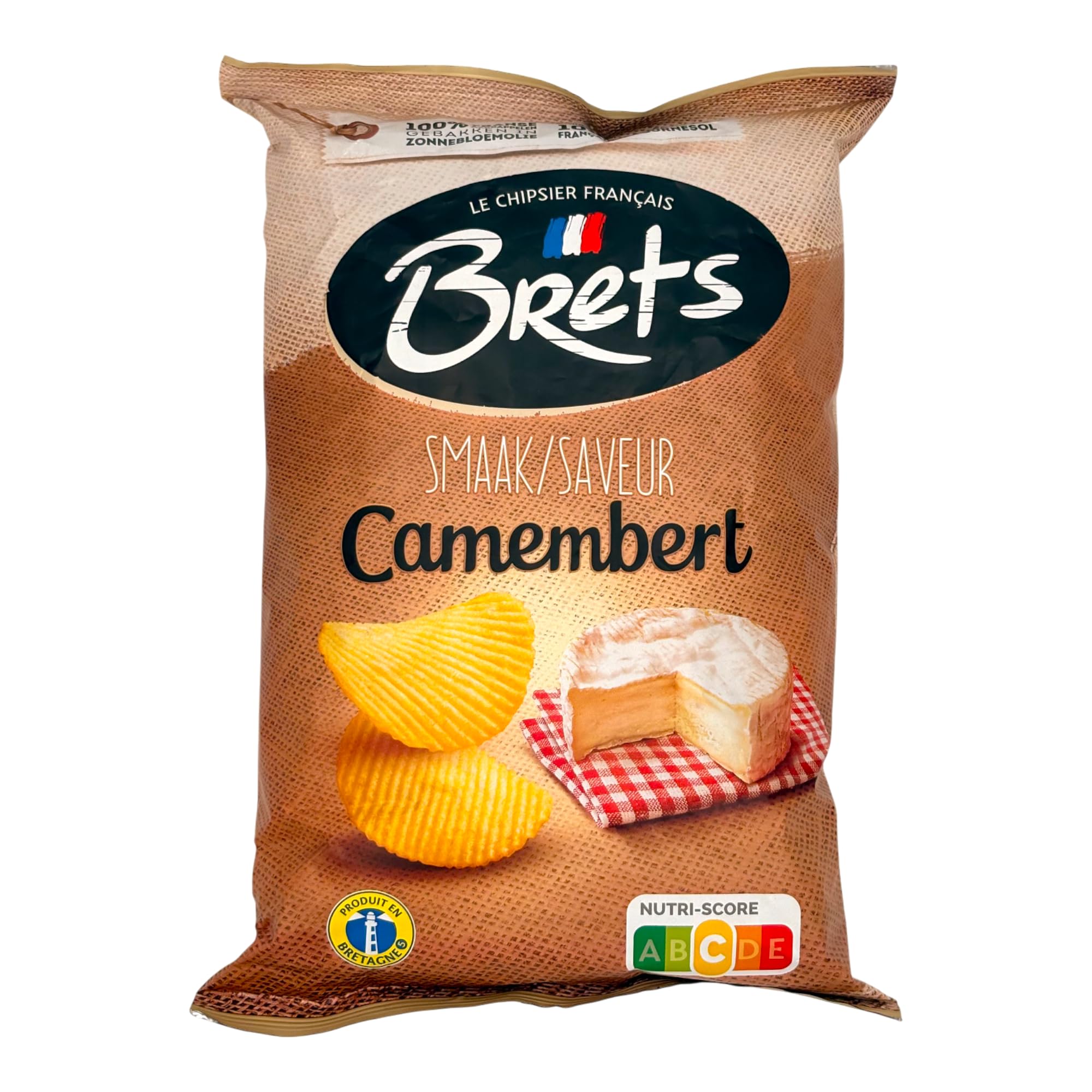 Brets Camembert Gourmet Potato Chips, 125g (4.4oz), Imported from France - Pack of 2