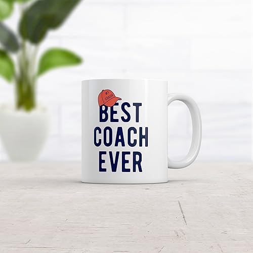 Crazy Dog T-Shirts Taza de café con texto en inglés "Best Coach Ever" (Best Coach Ever)